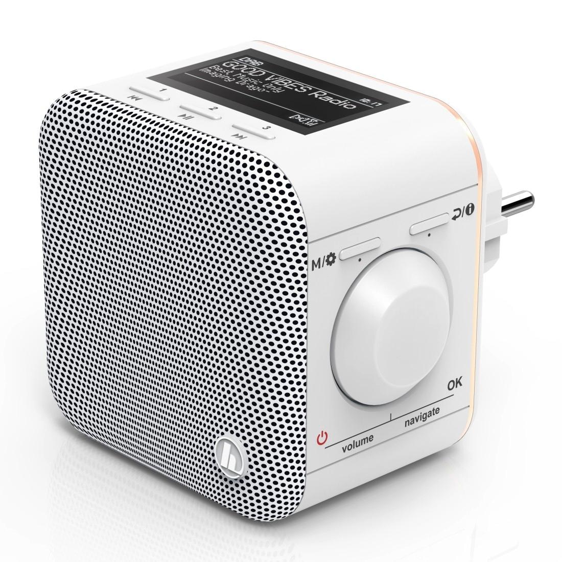Hama Digitalradio (DAB+) »Steckdosenradio, DAB Radio f. Steckdose, Bluetooth/FM  DR40BT-PlugIn« ➥ 3 Jahre XXL Garantie
