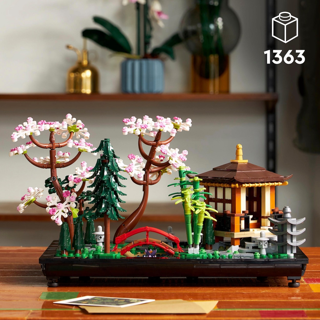 LEGO® Konstruktionsspielsteine »Garten der Stille (10315), LEGO® Icons«, (1363 St.), Made in Europe