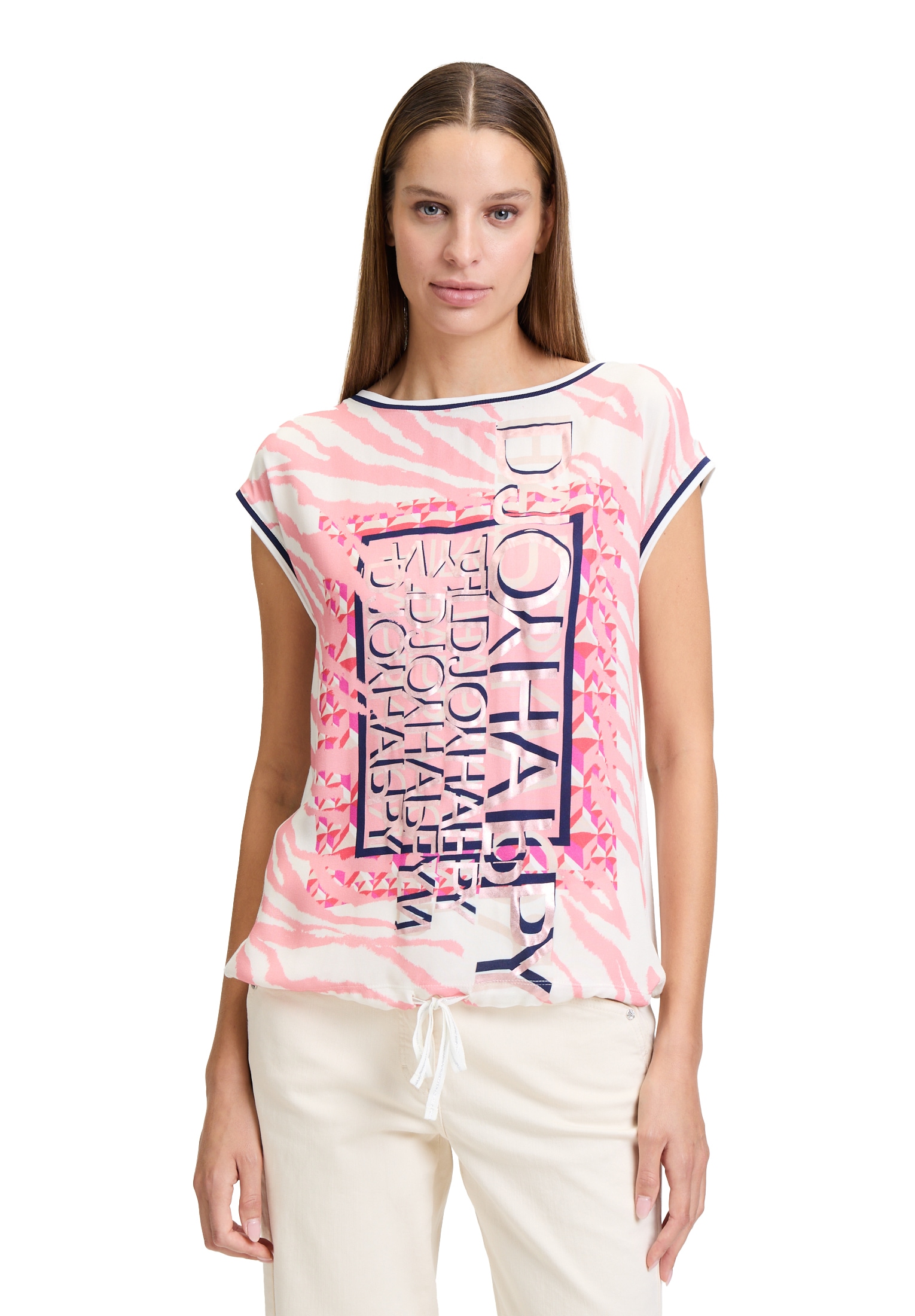 Betty Barclay Kurzarmshirt »Blusenshirt mit Tunnelzug«
