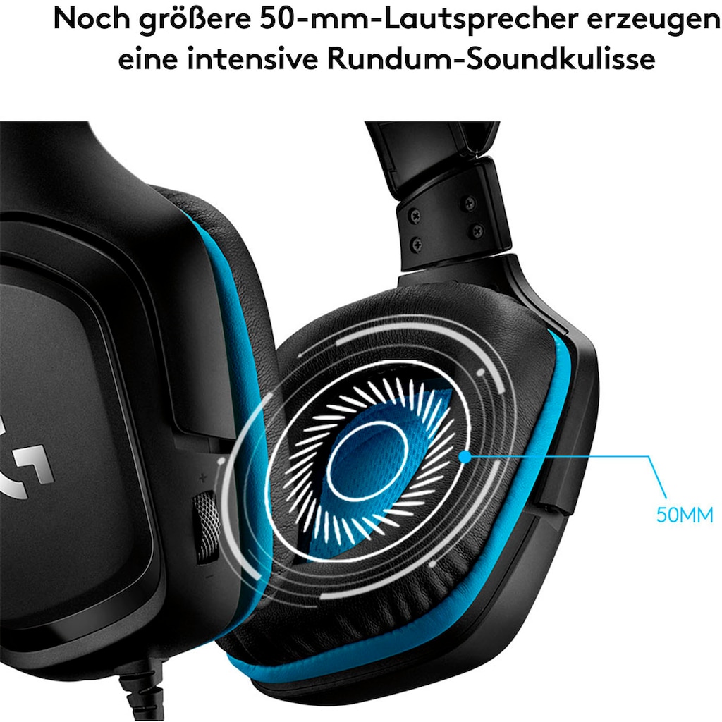 Logitech G Gaming-Headset »G432 - LEATHERETTE - EMEA«