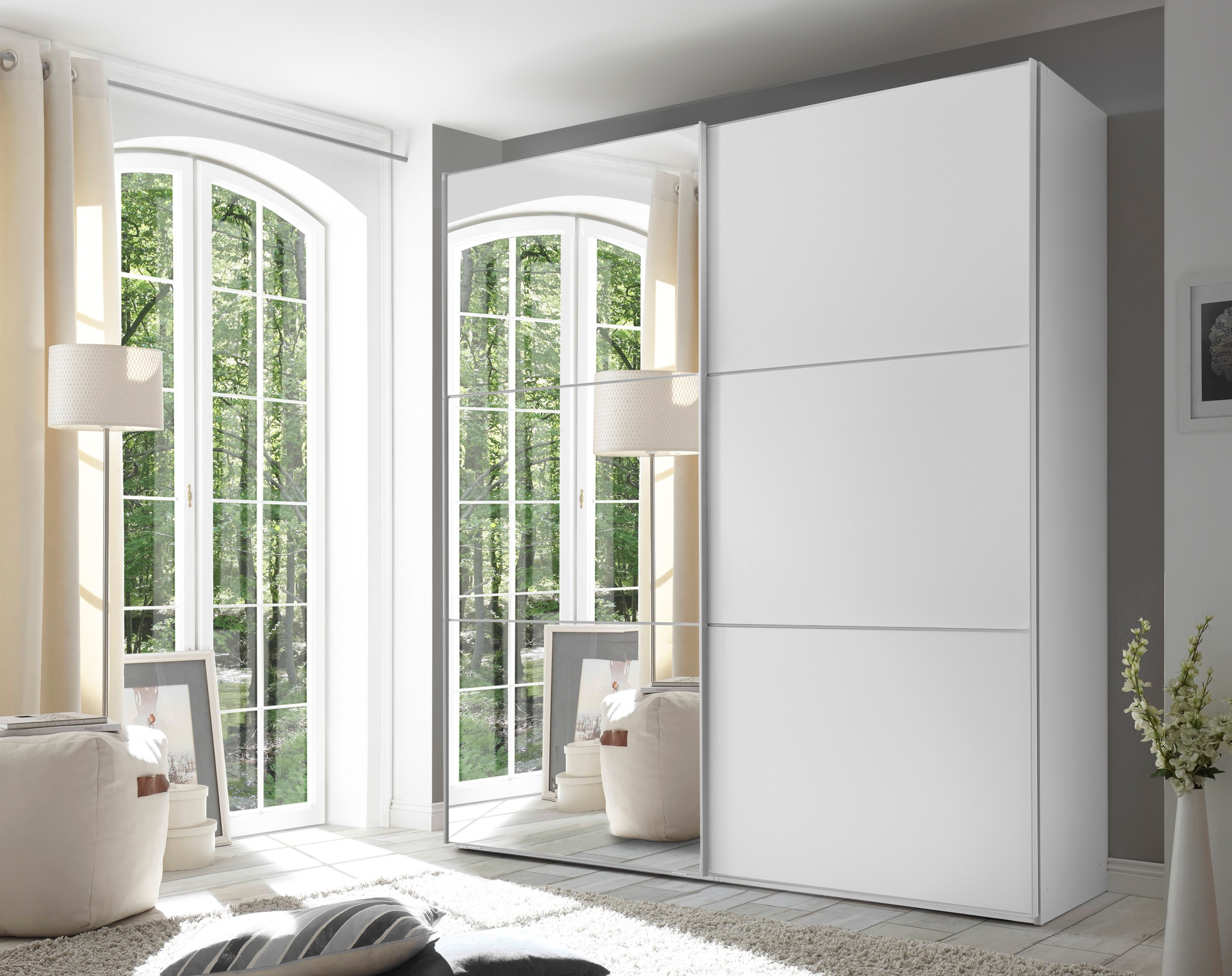 STAUD Schwebetürenschrank »Includo, Made in Germany« vier verschiedene Ausstattungsvarianten