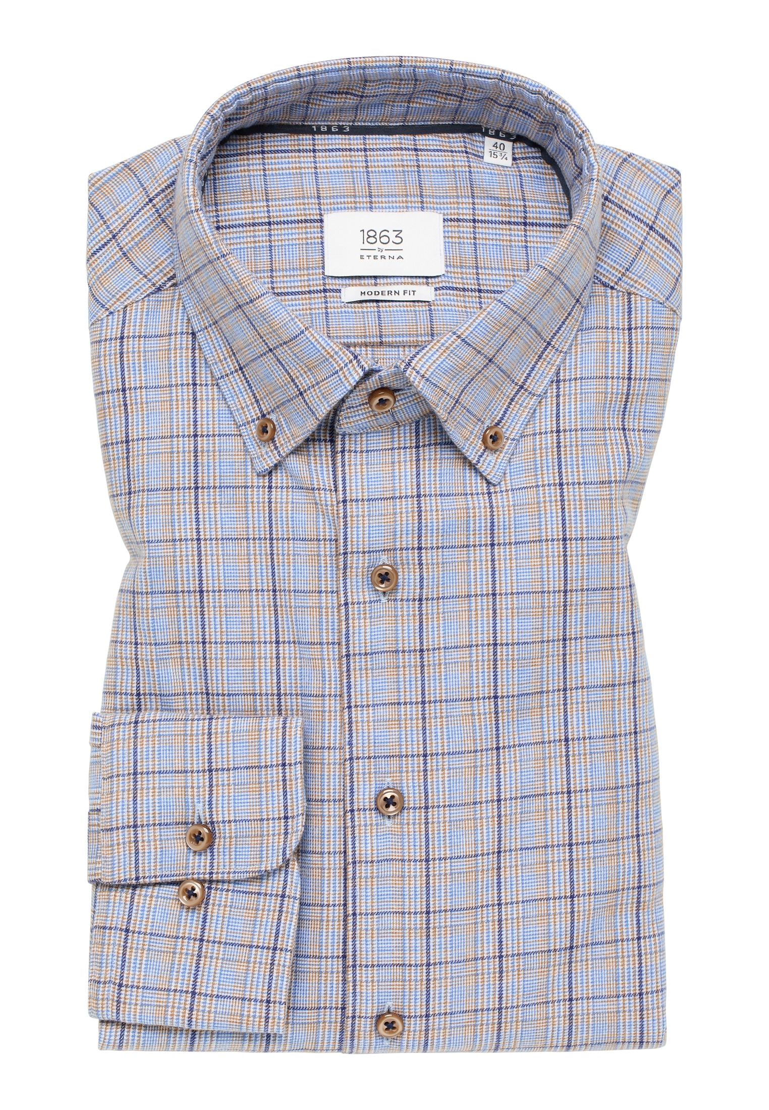 Eterna Langarmhemd »MODERN FIT« EASY IRON (bügelleicht)