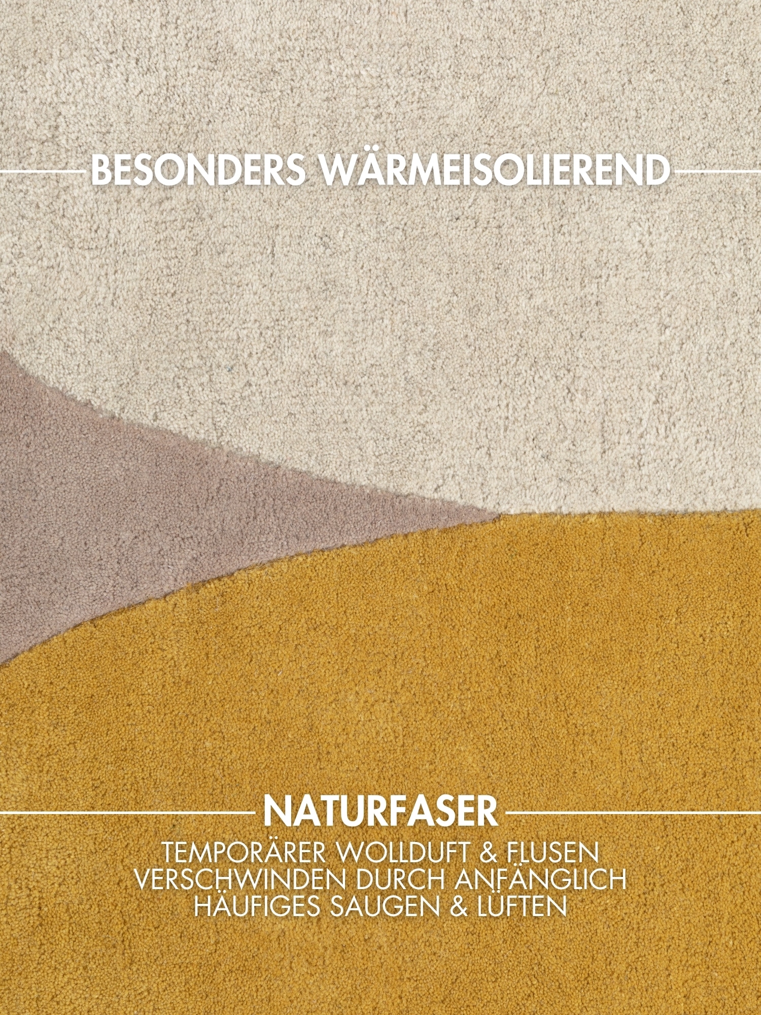 Ted Baker Wollteppich »Cecil« rechteckig 17 mm Höhe Wolle, Naturteppich, Handgemacht, Wohnzimmer, Schlafzimmer, bunt