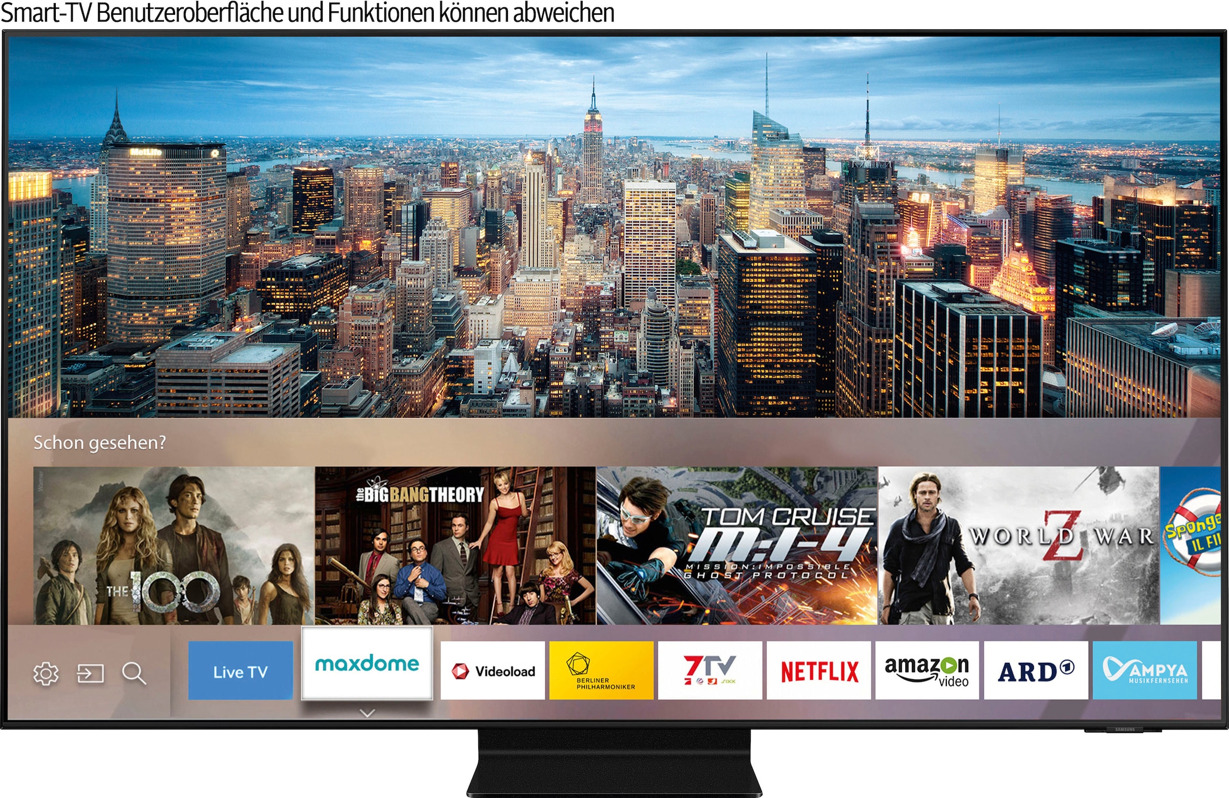 Samsung QLED-Fernseher, 163 cm/65 Zoll, 4K Ultra HD, Smart-TV, Quantum HDR 1500,Neo Quantum Prozessor 4K,Quantum Matrix Technologie