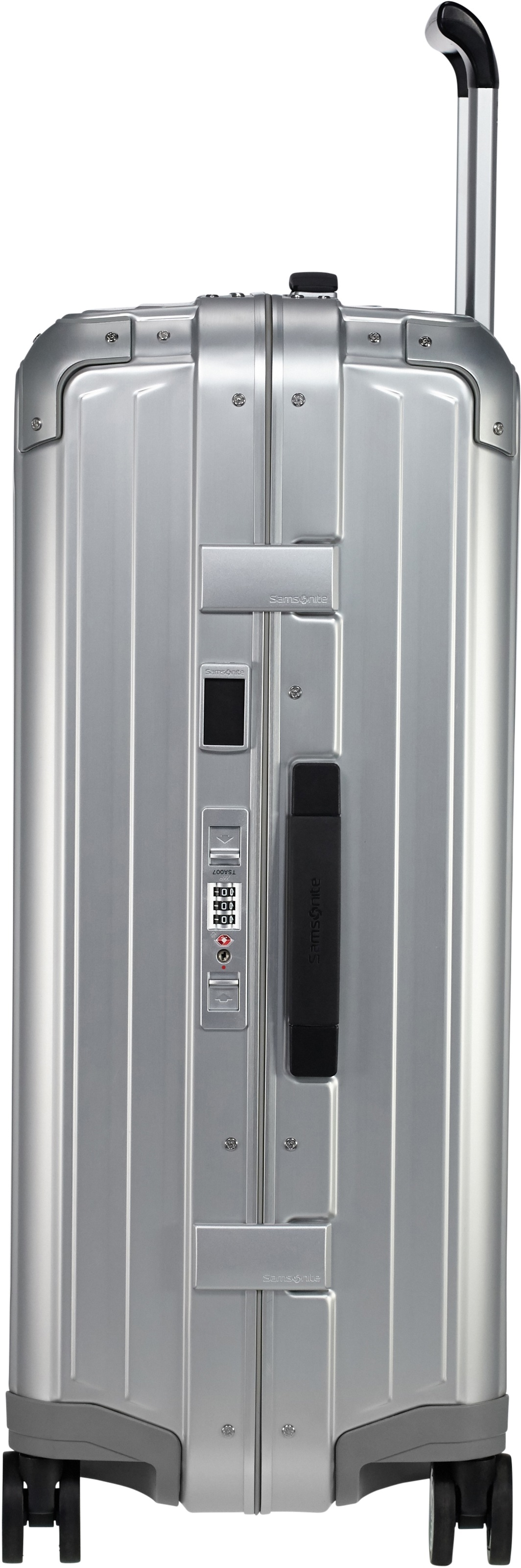 Samsonite Hartschalen-Trolley »LITE-BOX ALU«, 4 Rollen, Hartschalenkoffer Premium-Aluminium Großer-Koffer TSA-Zahlenschloss