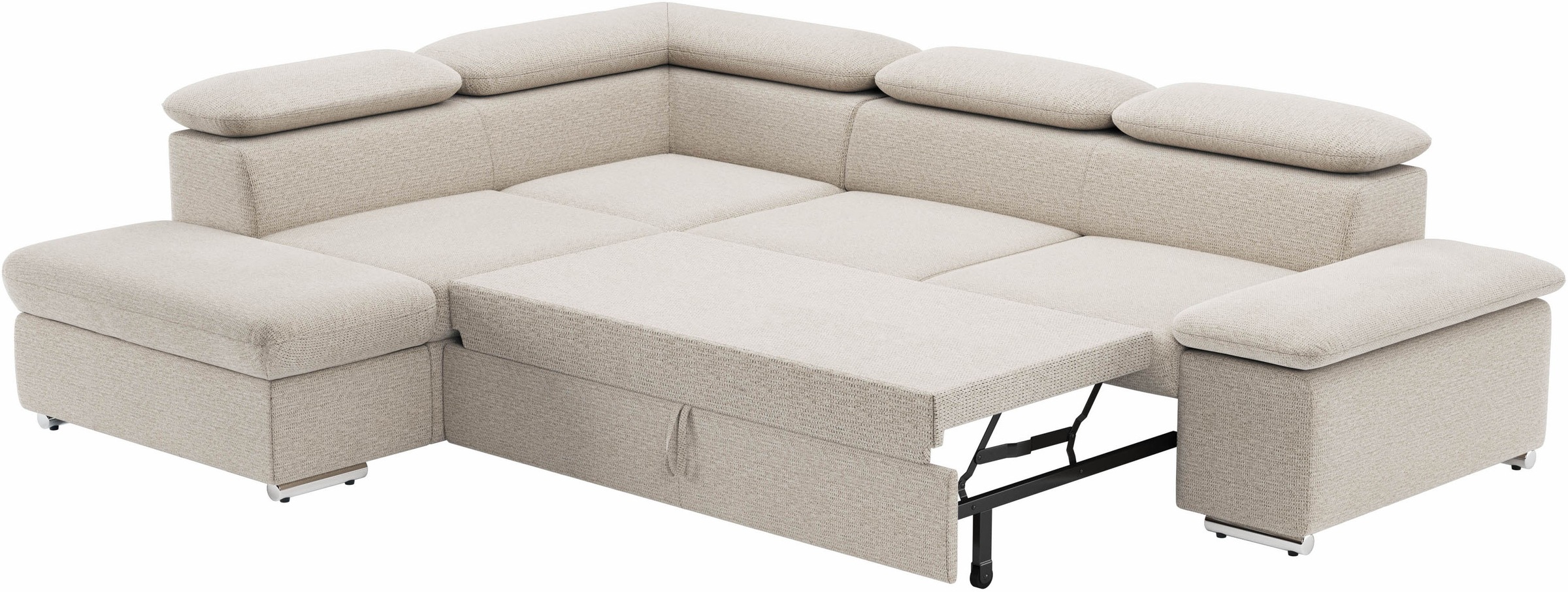 Ecksofa Valantine V, wahlweise mit Bettfunktion