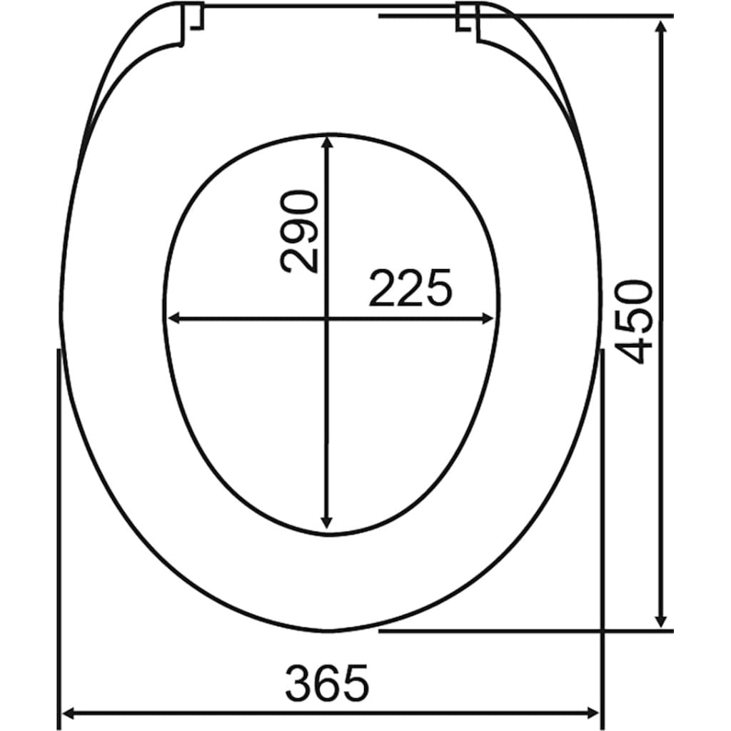 WENKO WC-Sitz »Boat High Gloss«, (1 St.)