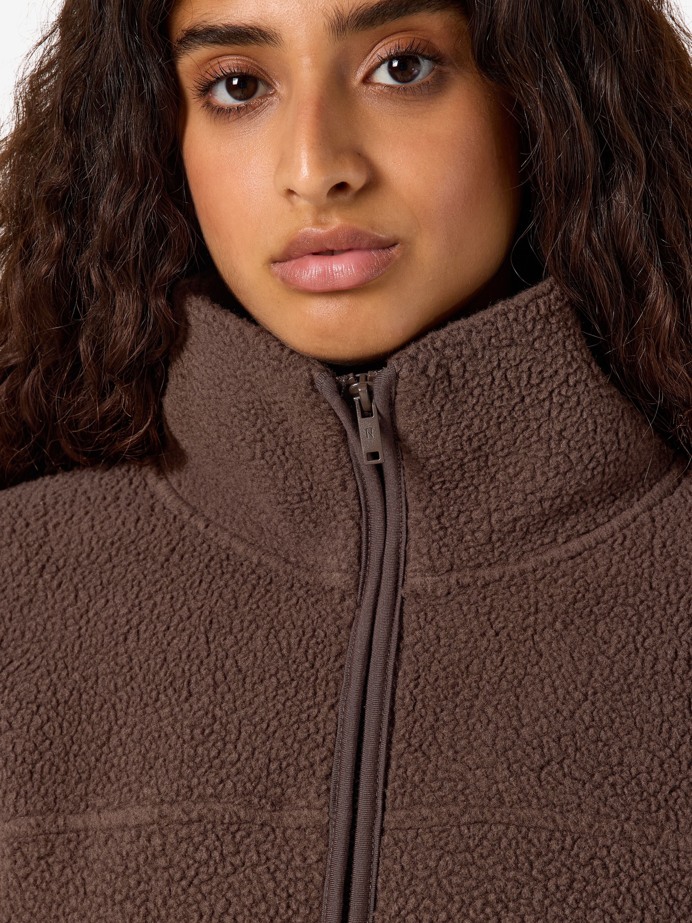 Noisy may Fleecejacke »NMCOZY L/S ZIP SWEATER JRS NOOS« Polyester, relaxed fit