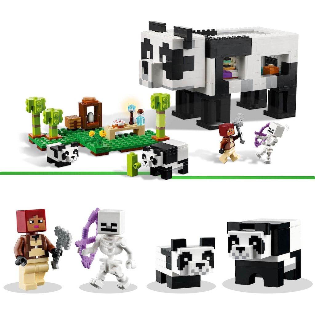 LEGO® Konstruktionsspielsteine »Das Pandahaus (21245), LEGO® Minecraft«, (553 St.)