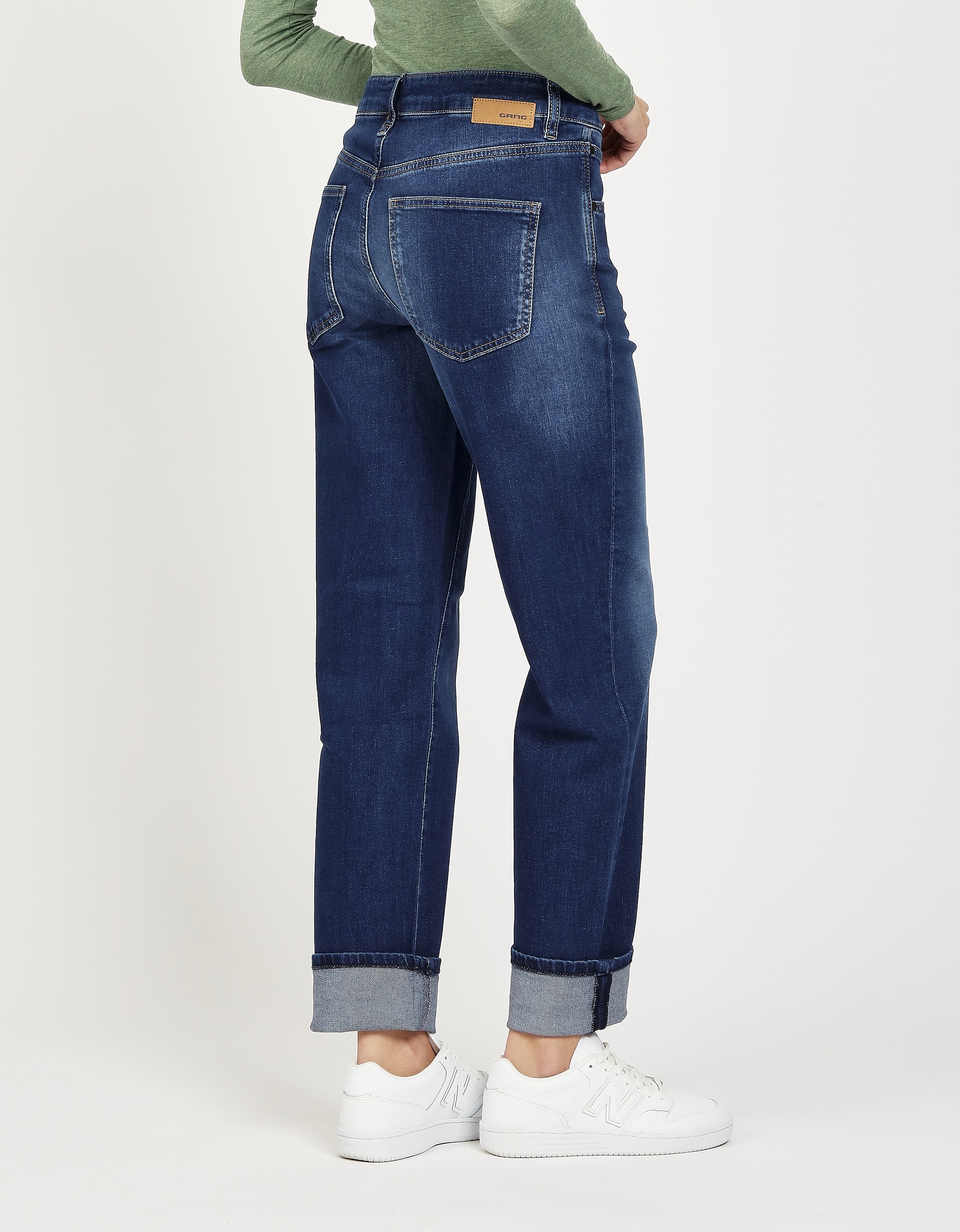 GANG Straight-Jeans »94SOLEY« exklusives Design ohne Turn-up am Beinabschluss