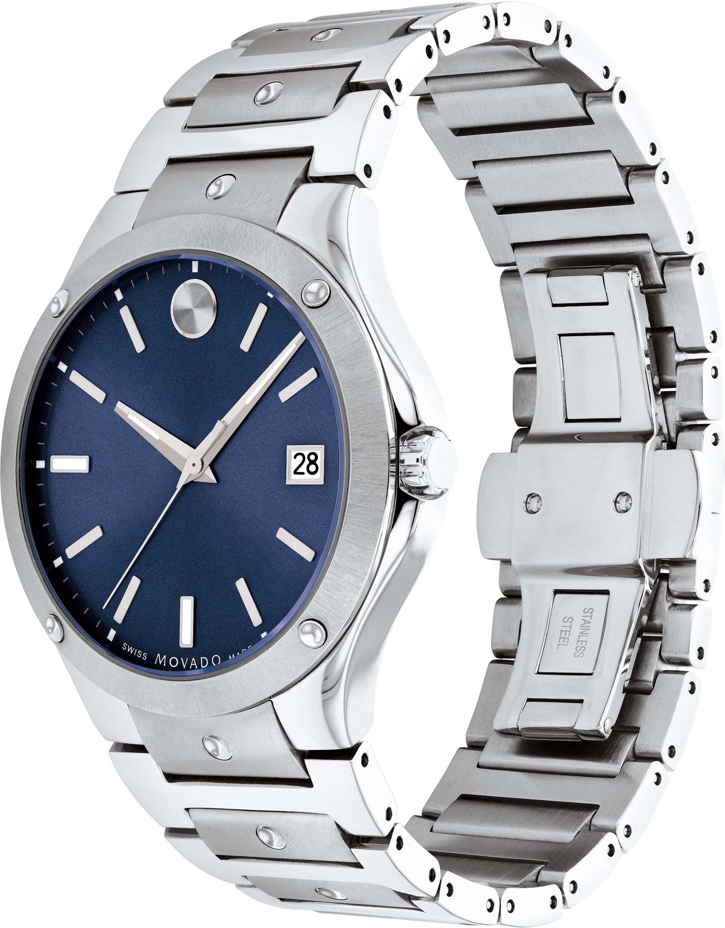 MOVADO Quarzuhr »SE, 0607513«, Armbanduhr, Herrenuhr, Damenuhr, Swiss Made,Saphirglas