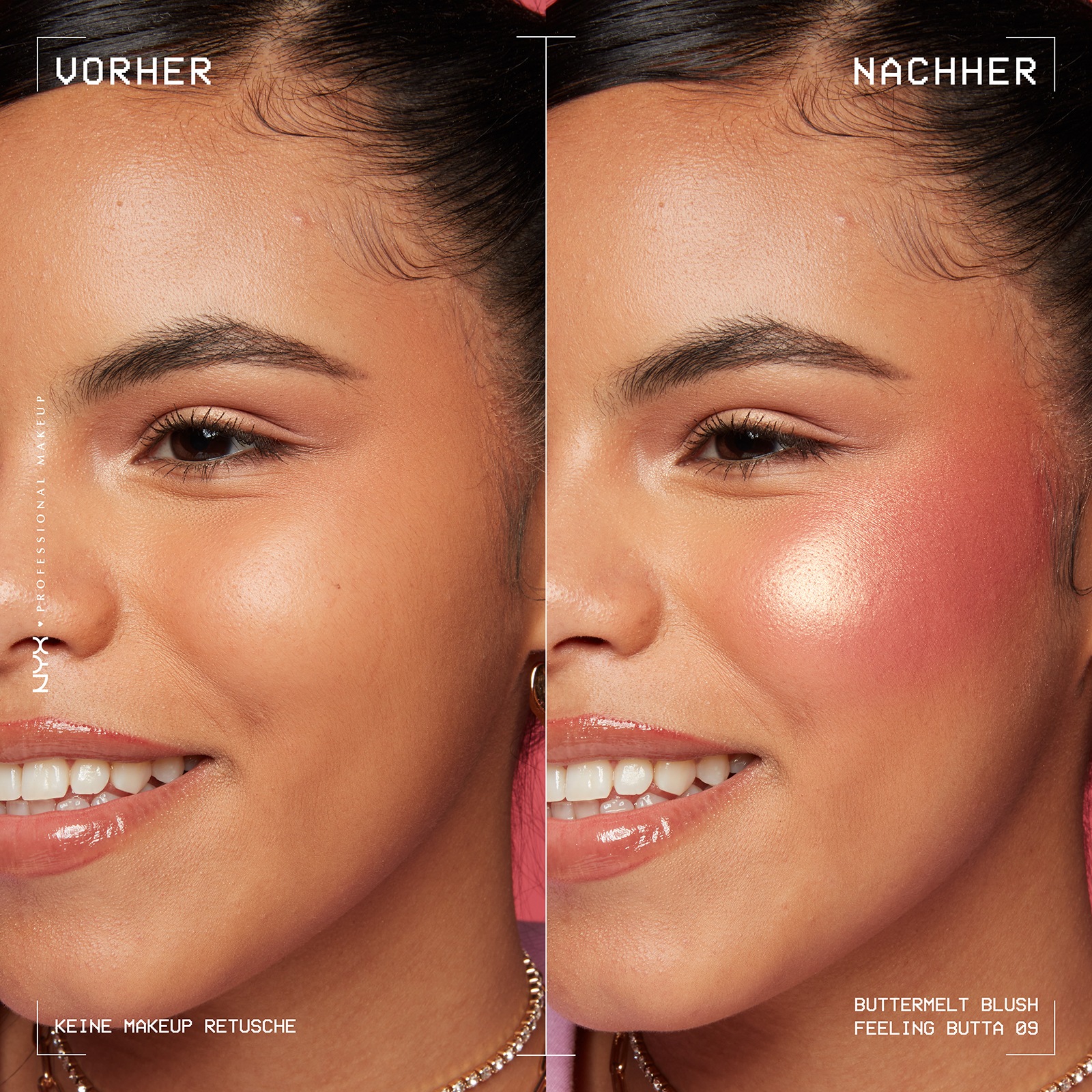 NYX Rouge »Makeup Buttermelt Blush«, Cremige, leichte Textur, variable Deckkraft, pflegende Formel.