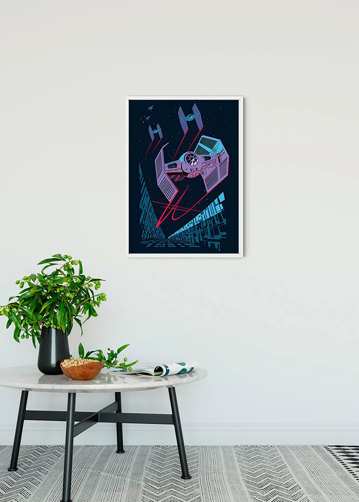 Komar Bild »Star Wars Classic Vector TIE-Fighter«, Star Wars, (1 St.), Wandbild zur Dekoration im Kinderzimmer - ohne Rahmen