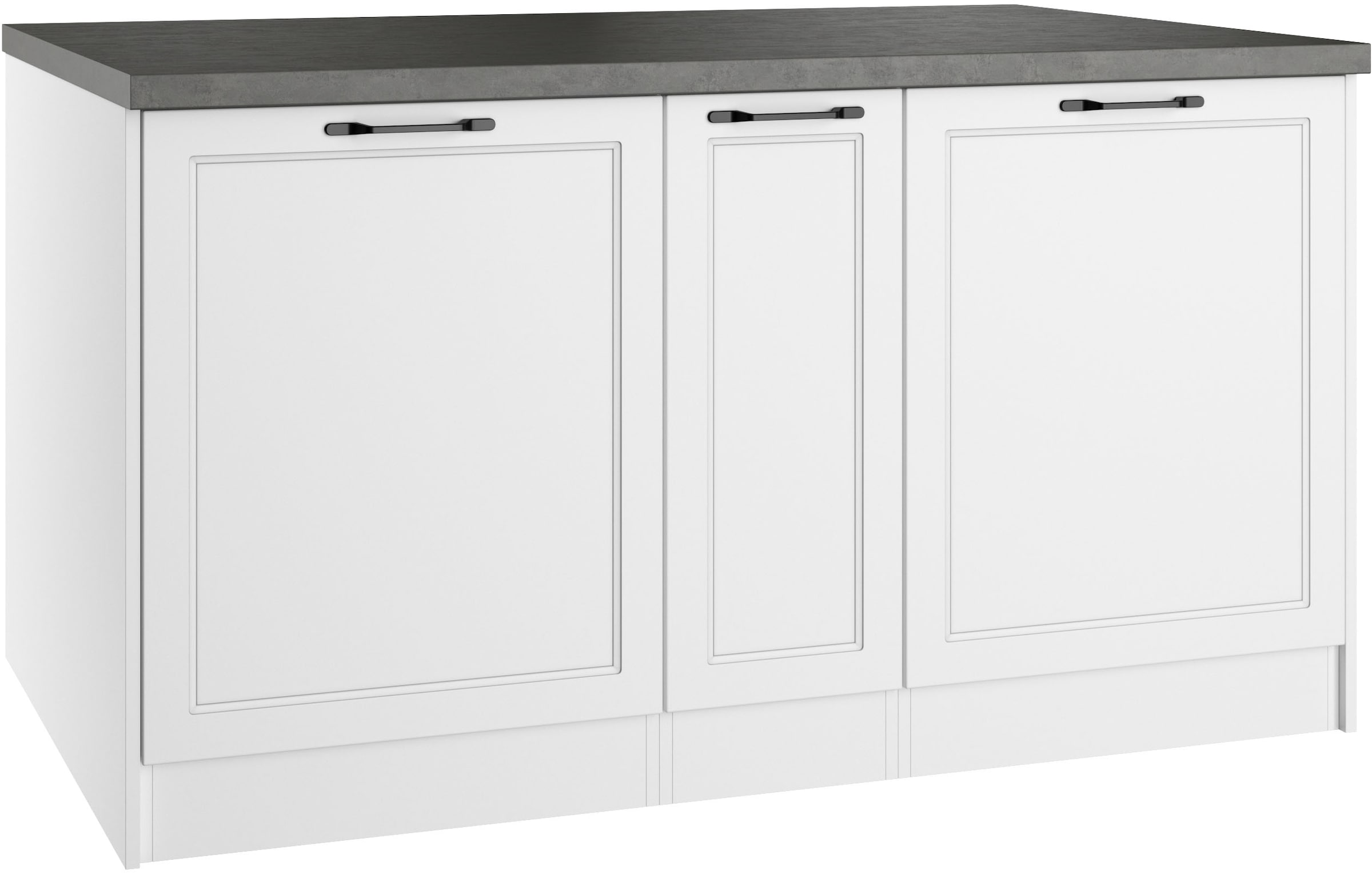 KOCHSTATION Kücheninsel »KS-Lani, Breite 153 cm, mit Flaschenregal« MDF-Fronten, Arbeitsplatte 38mm stark