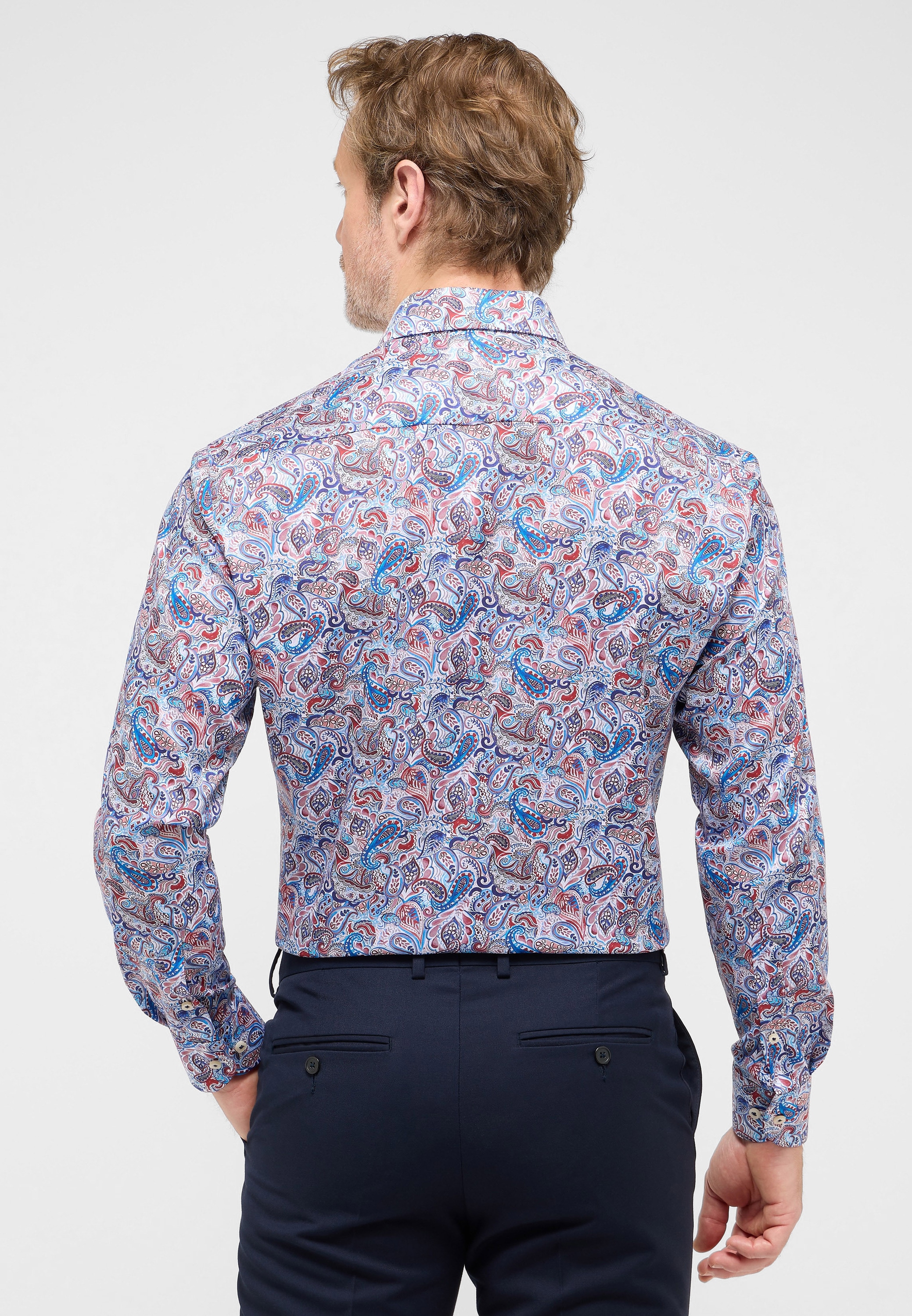 Eterna Langarmhemd »MODERN FIT« EASY IRON (bügelleicht)