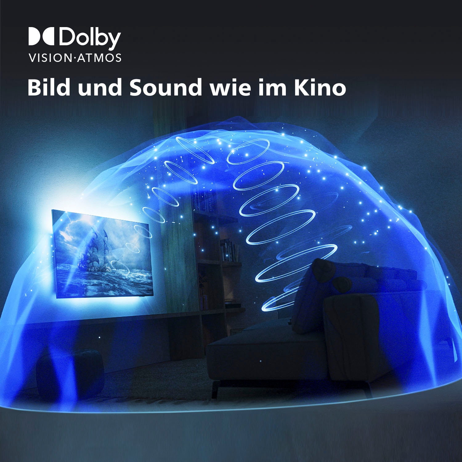 Philips OLED-Fernseher »55OLED708/12«, 4K Ultra HD, Android TV-Google TV-Smart-TV