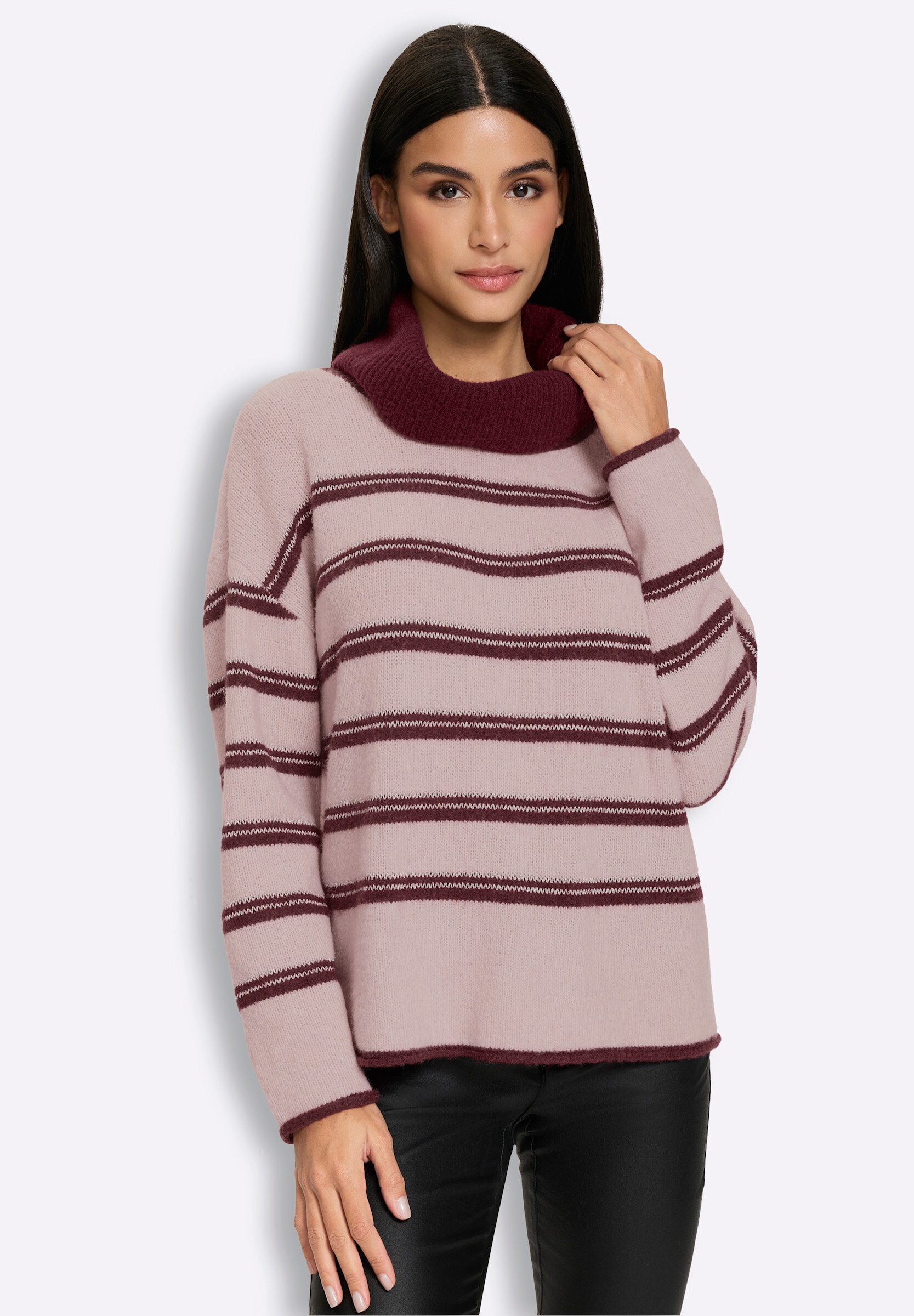 heine Strickpullover »Rollkragen-Pullover Rollkragenpullover mit Effektgarn«