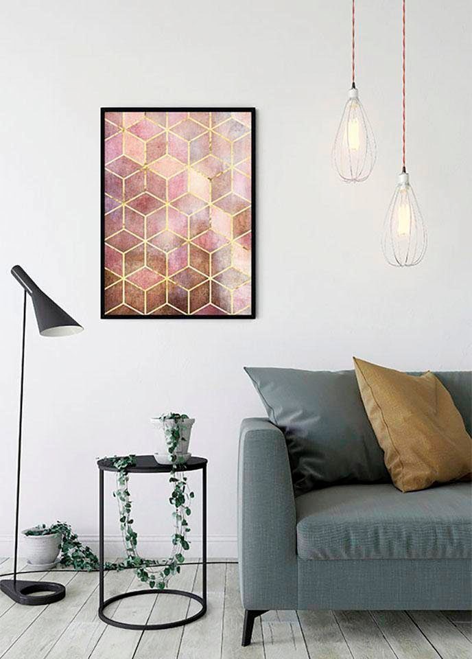 Komar Poster »Mosaik Rosso«, Formen-Kunst, Höhe: 40cm online kaufen | mit 3  Jahren XXL Garantie | Poster