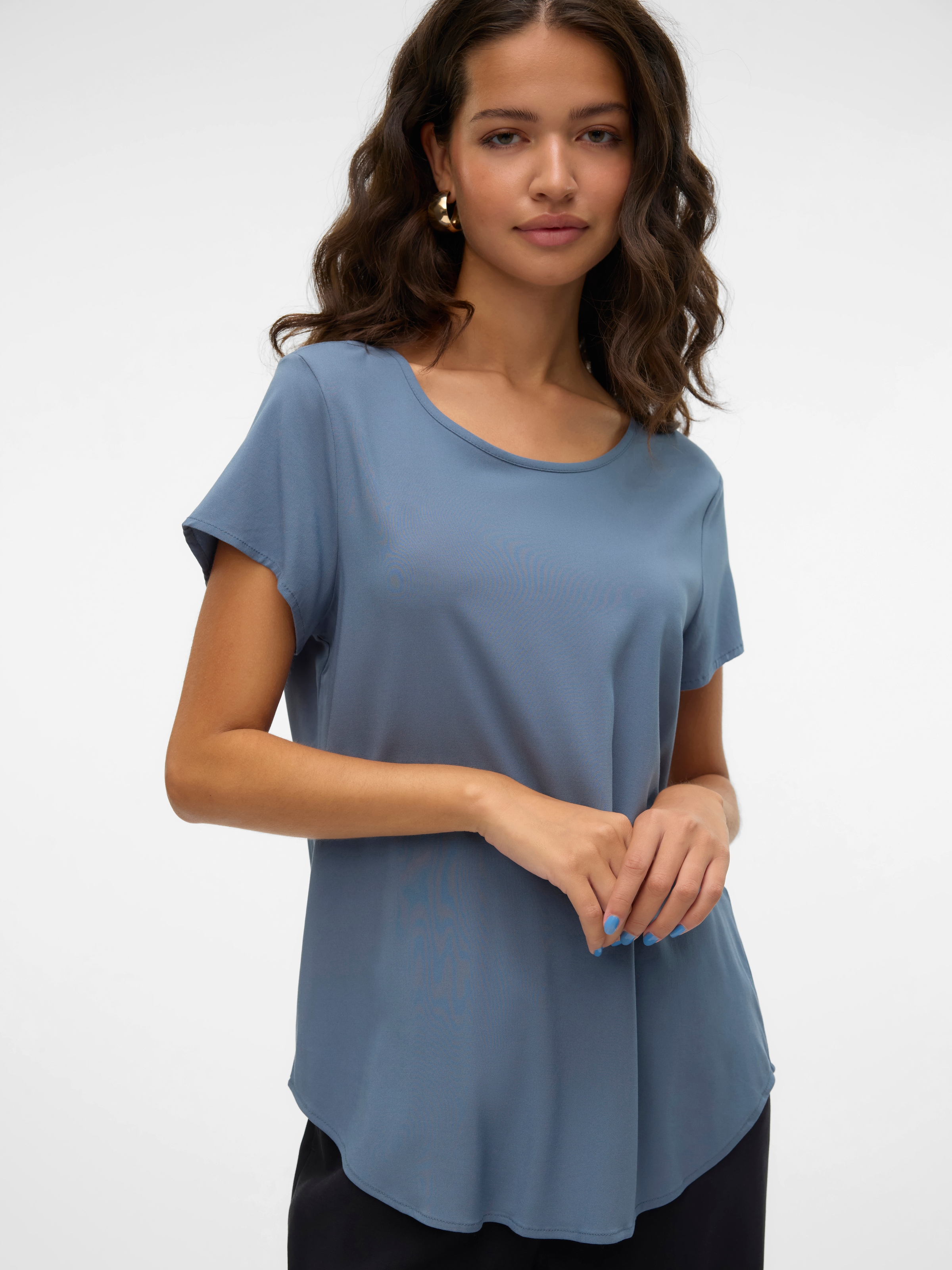 Vero Moda Blusenshirt »VMBELLA SS TOP WVN GA NOOS«