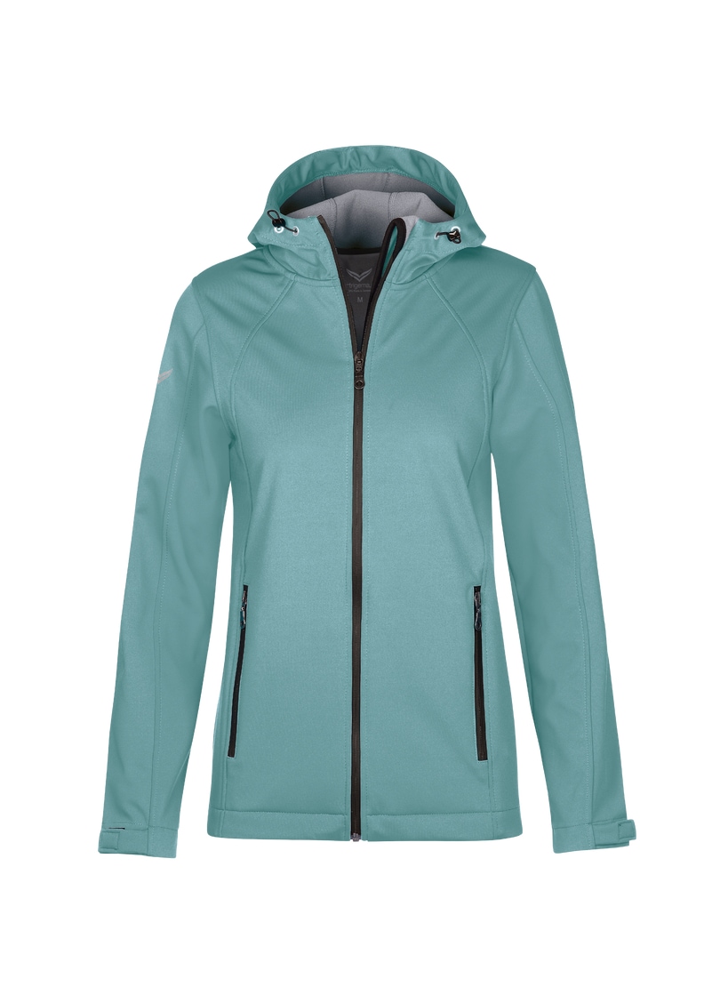 Trigema Softshelljacke »TRIGEMA Taillierte Softshell–Kapuzenjacke« 1 Stk. tlg.
