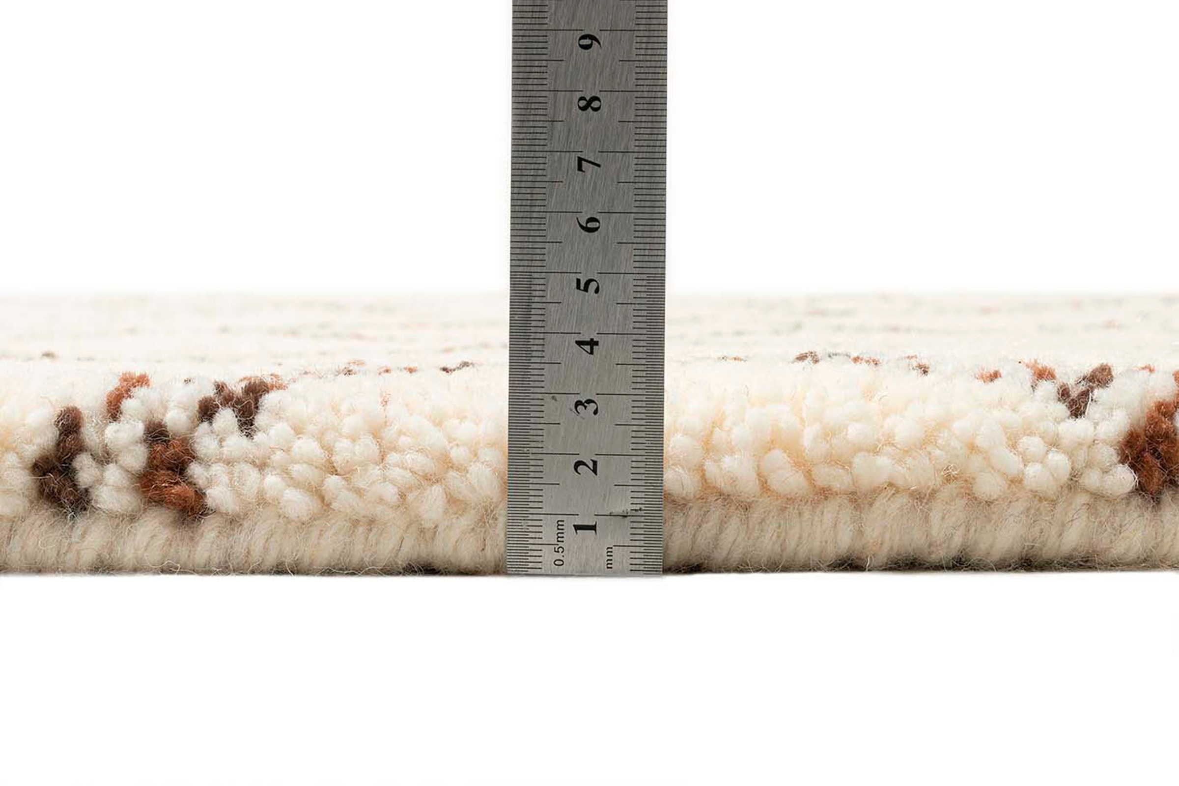 THEKO Wollteppich »MARMOUCHA 05«, rechteckig, 24 mm Höhe, reine Wolle, Rauten Design, mit Fransen, auch als Läufer