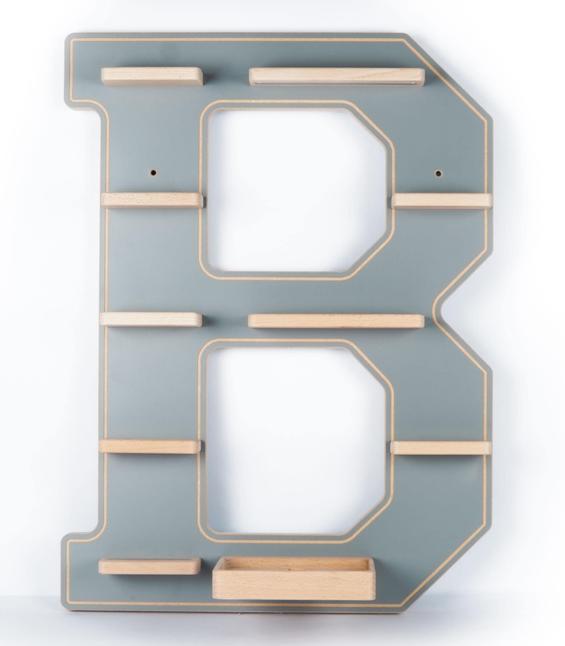Boarti Wandregal »Holz Regal Buchstabe B für Toniebox Tonies Figuren« 1 Stk. tlg.