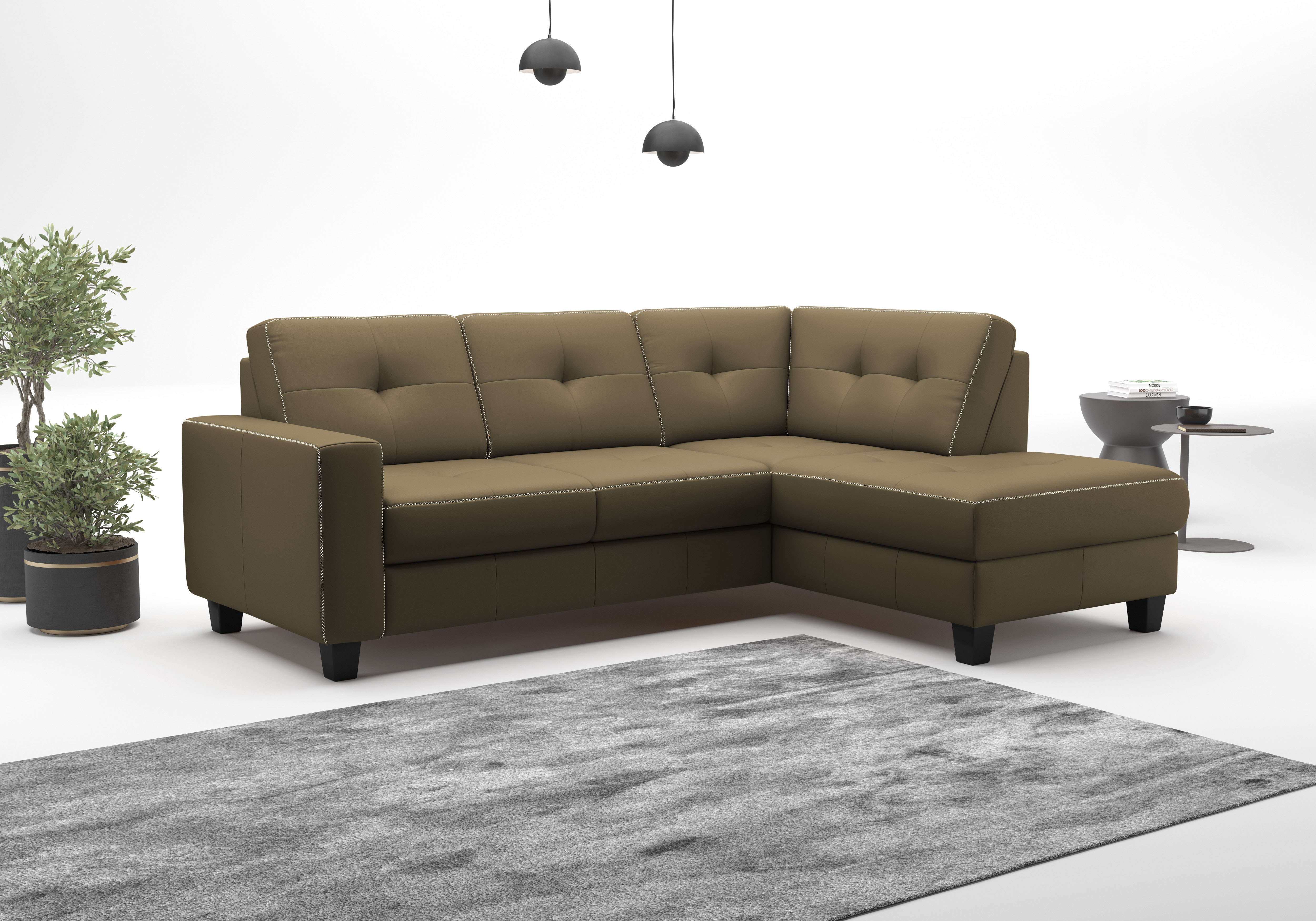 OTTO home Ecksofa "Varese" wahlweise mit Schlaffunktion und Bettkasten