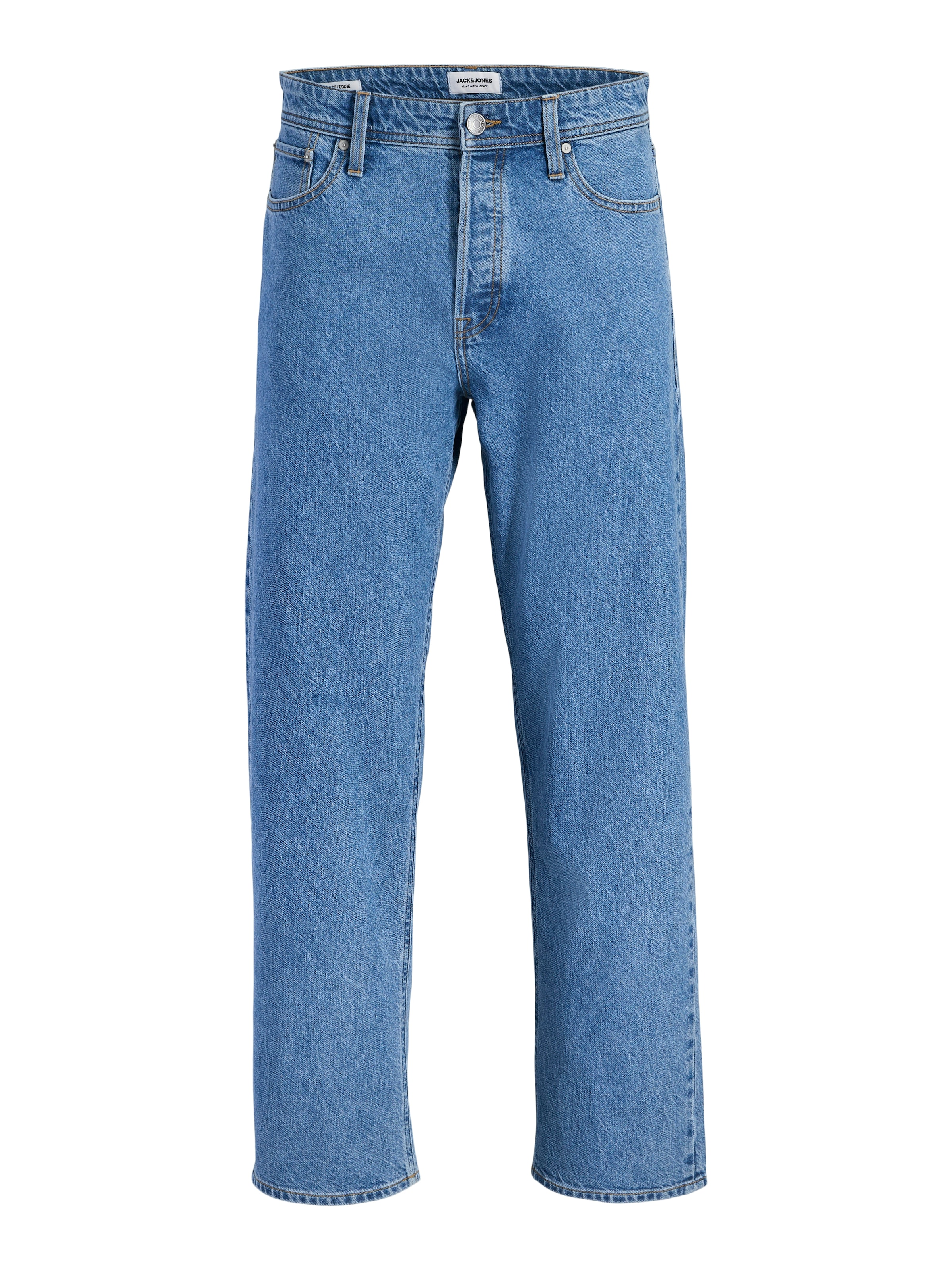 Jack & Jones Relax-fit-Jeans »JJIEDDIE mit hoher Taille und lockerer Passform« Baumwolle, relax fit