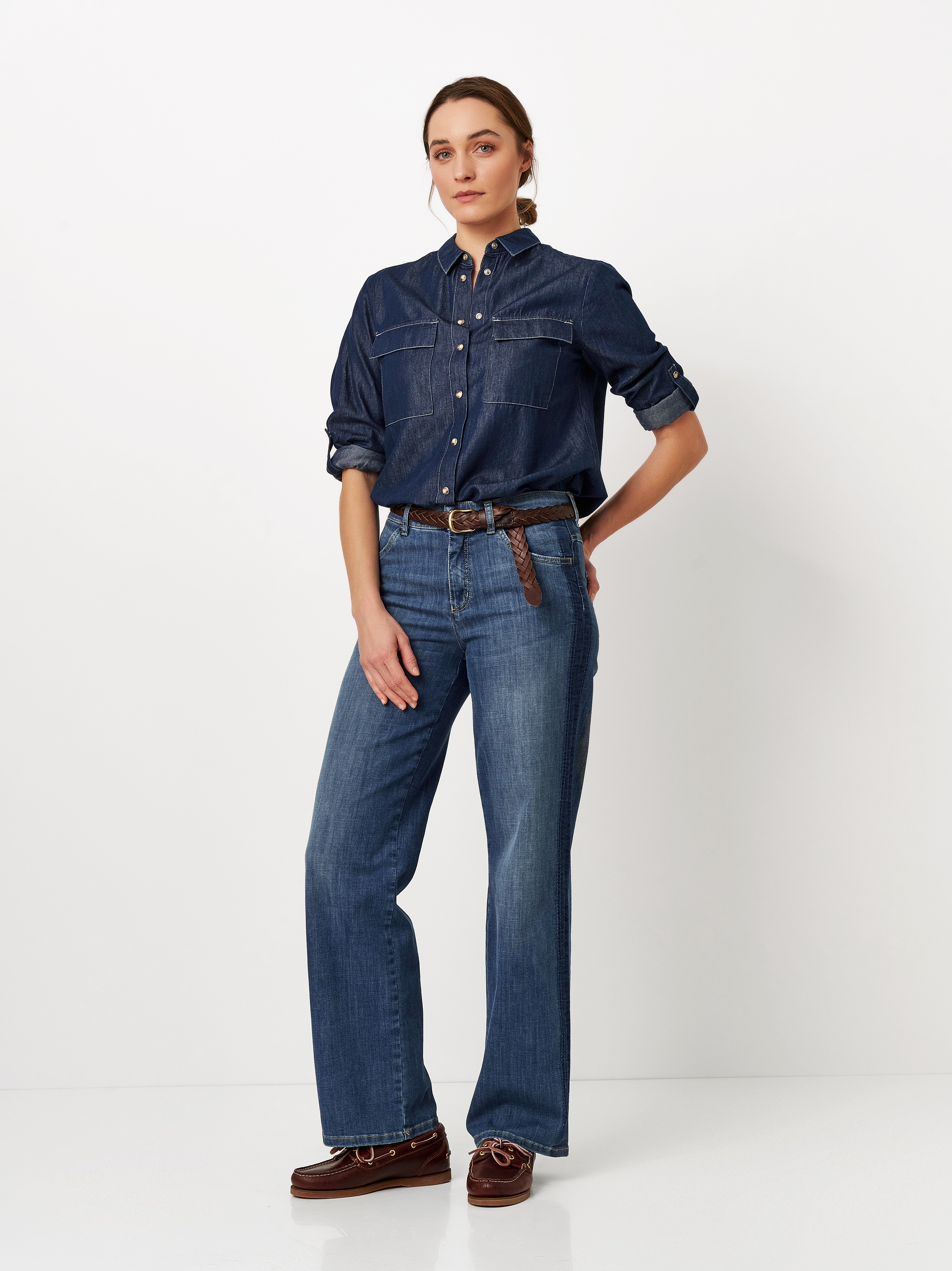 TONI Jeansbluse »Clyde«, mit Aufschlag