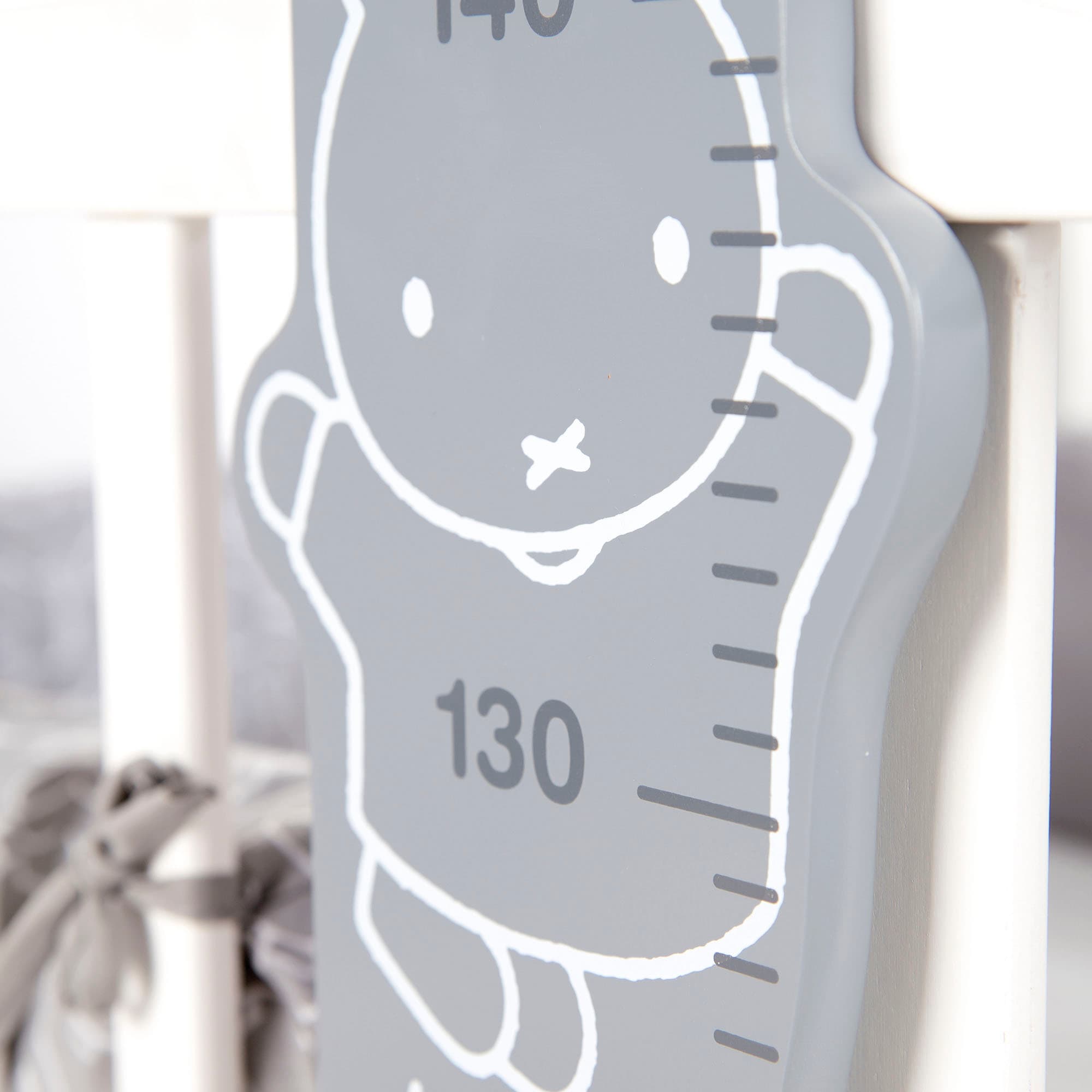 roba® Messlatte »miffy®, grau« Skala von 70 cm bis 150 cm