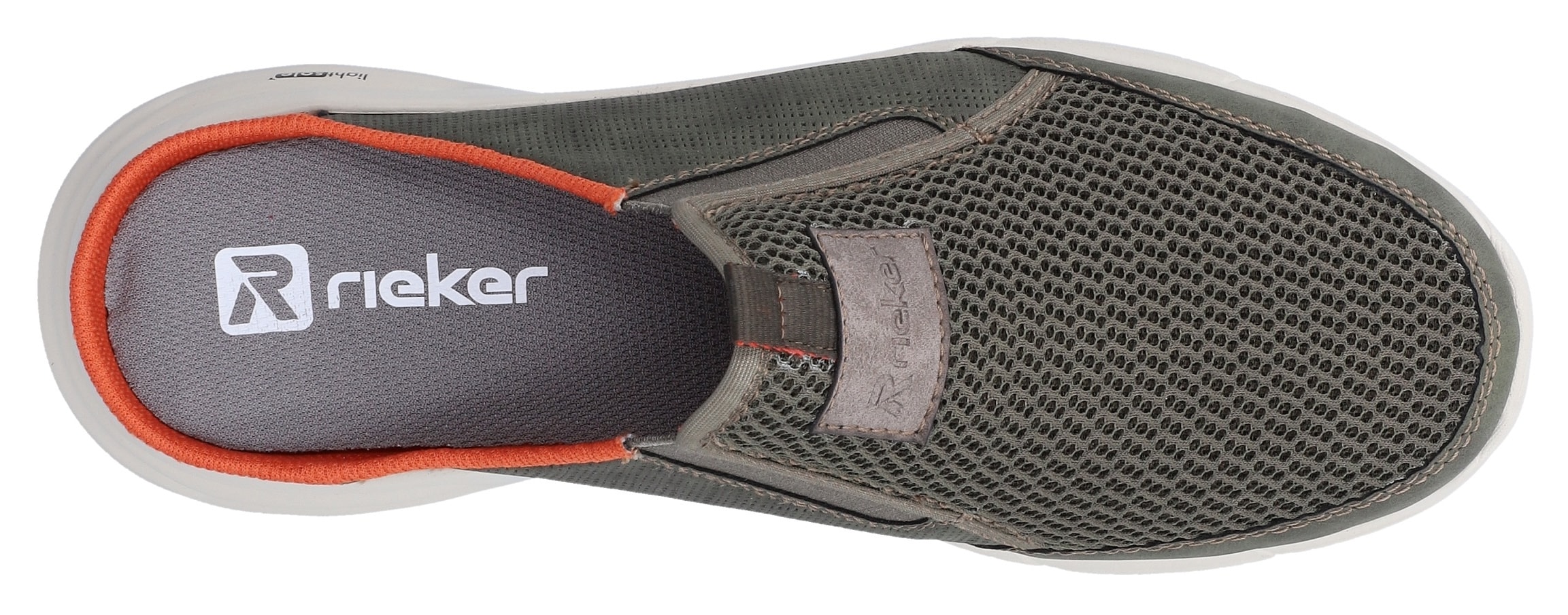Rieker Clog  Sommerschuh, Hausschuh, Schlupfschuh mit seitlichen Stretcheinsätzen