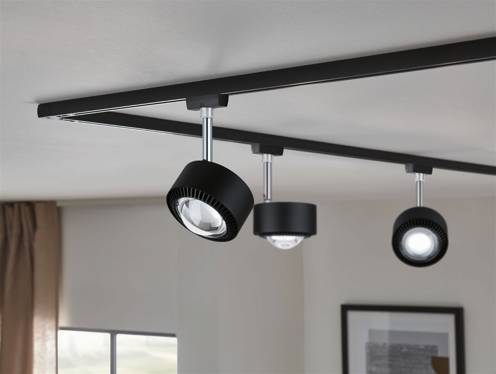 Paulmann Schienensystem-Leuchten »URail Schienenspot Aldan 533,8lm 8W 4000K 230V Schwarz matt, Schwarz« LED-Modul 1 Stk. Neutralweiß dimmbar Einzelspot