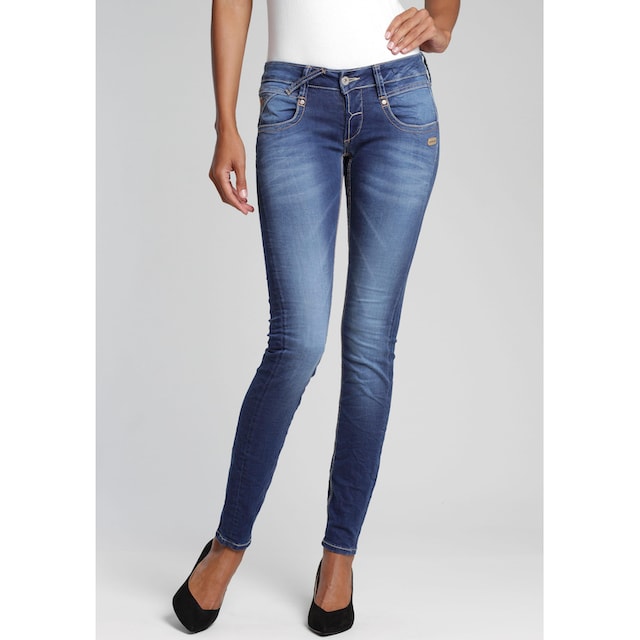 GANG bei mit Skinny-fit-Jeans ♕ Used-Effekten »94Nena«,