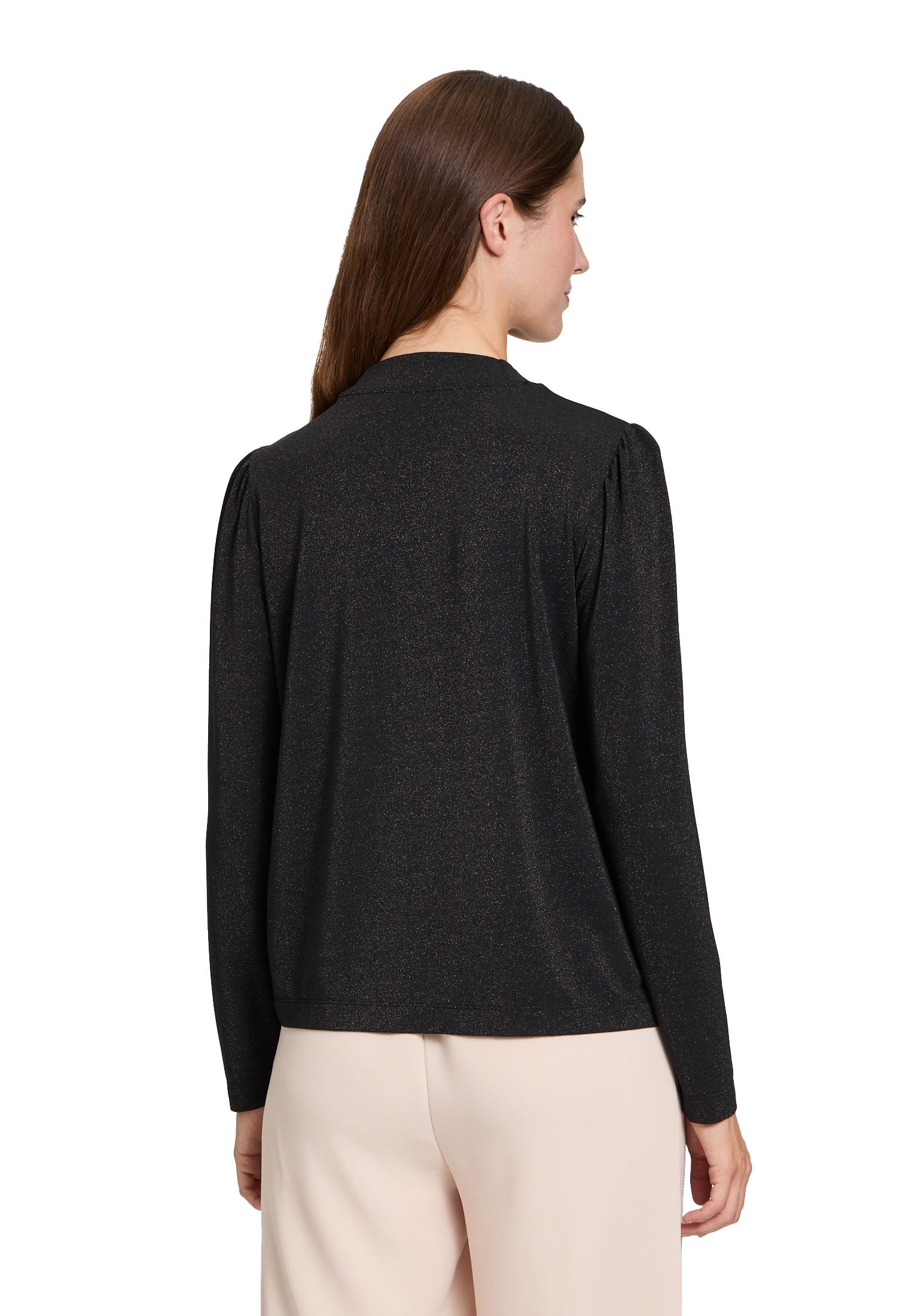 Betty&Co Langarmshirt »Rollkragenshirt mit Lurexfaden«