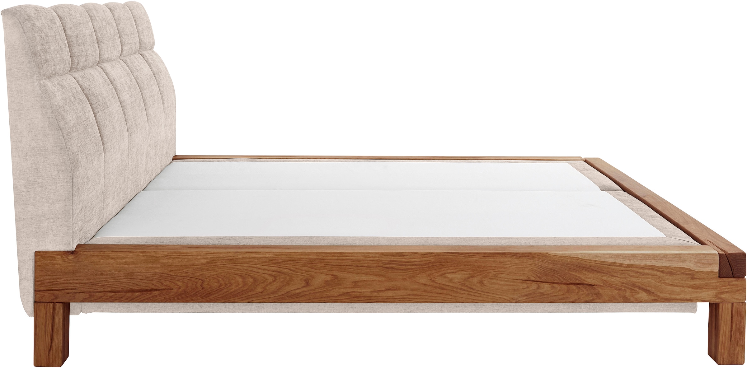 Home affaire Boxspringbett »VILLADS inkl. Taschenfederkernmatratze H2-H4 und Topper« Inside-Boxspring, recycelte Bezugsstoffe, Liegefläche 160 cm x 200 cm