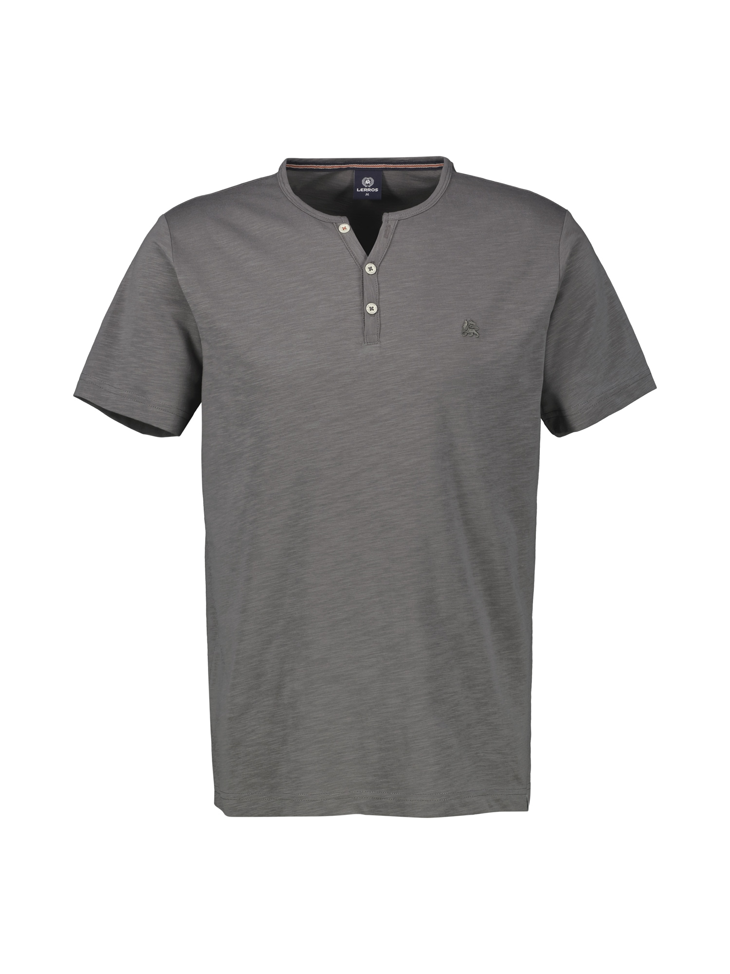 LERROS Henleyshirt »LERROS Serafino-Shirt in unifarbener Strukturware«