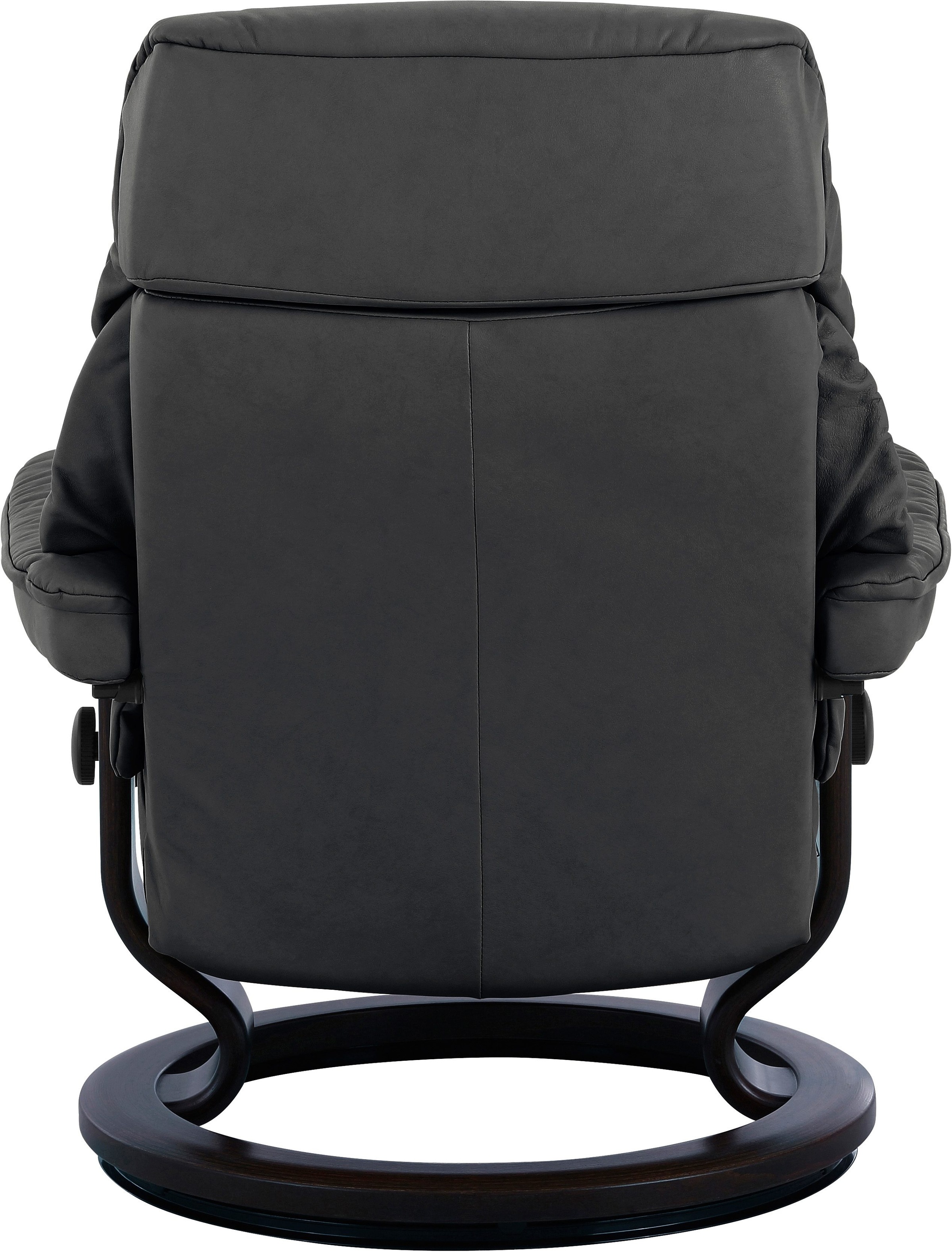 Stressless® Relaxsessel »Ruby«, (Set, Relaxsessel mit Hocker), mit Classic Base, Größe S, Gestell Eiche, Wenge, Braun & Schwarz