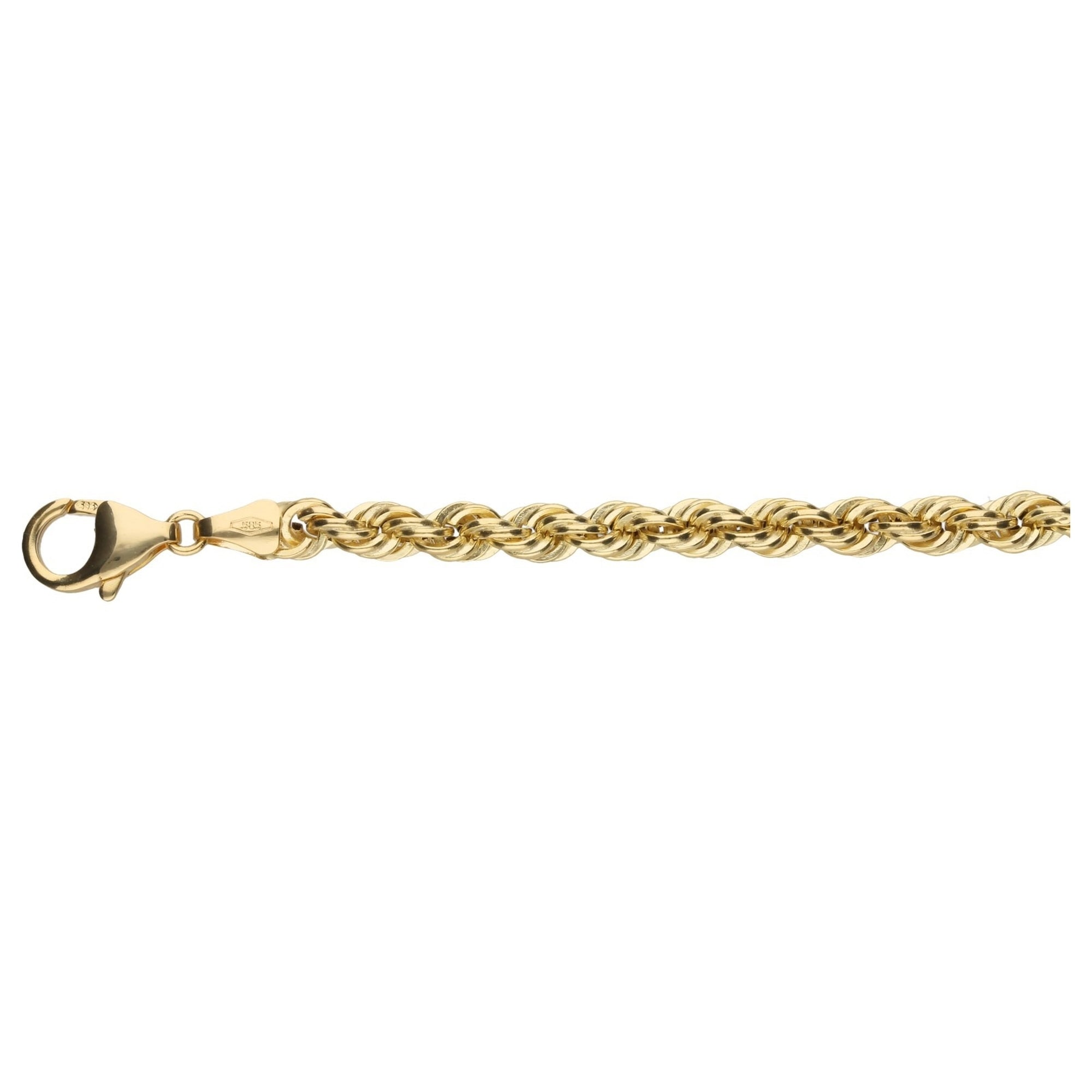 Luigi Merano Armband »Armband Kordelkette, hohl, Gold 585«