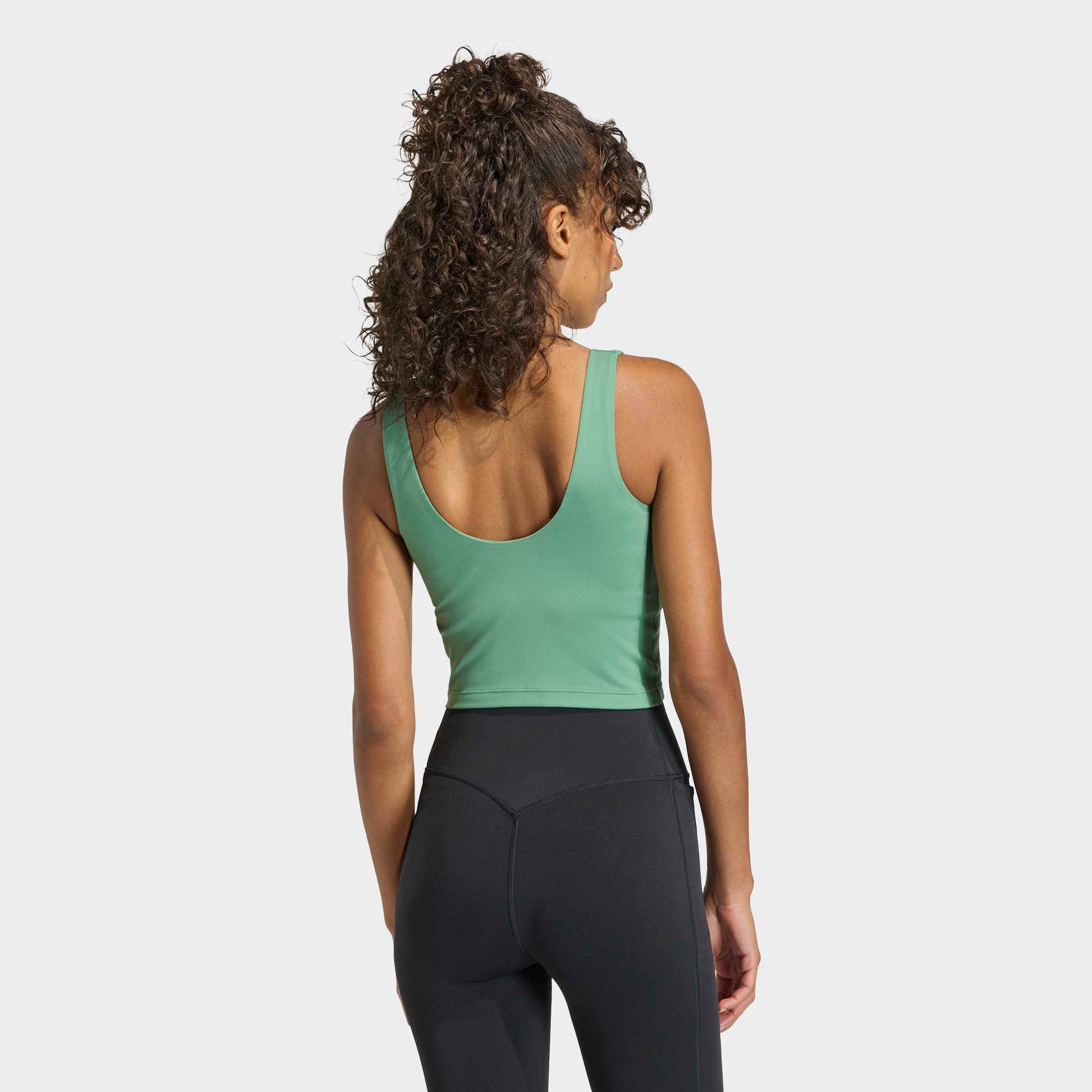 adidas Performance Tanktop »3-STREIFEN STUDIO ALL ME, LEICHT STÜTZEND«