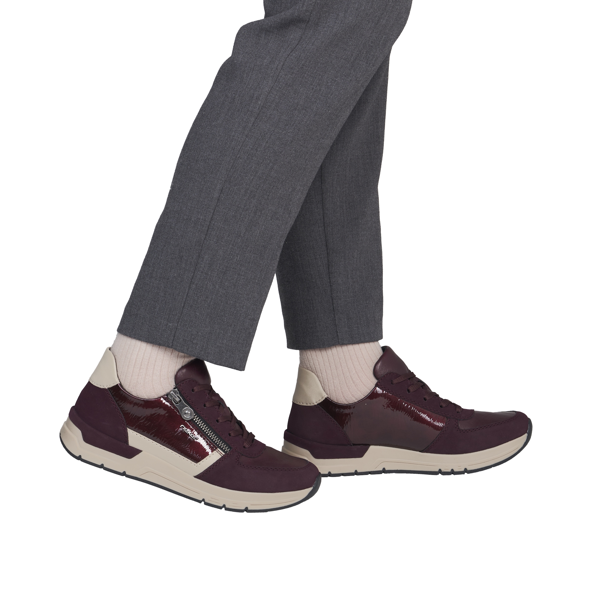 Rieker Sneaker  Freizeitschuh, Schnürschuh, Halbschuh mit modischen Akzenten