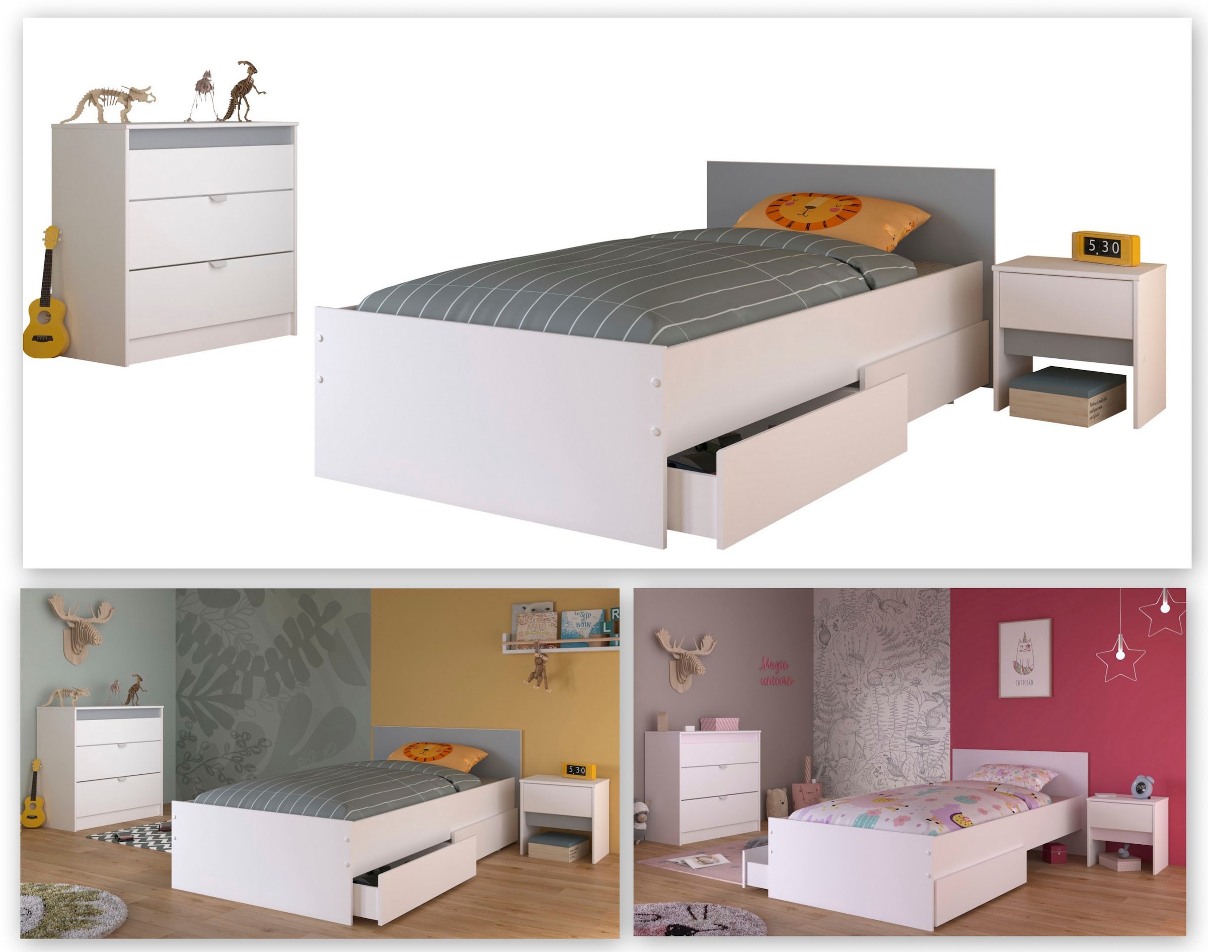 Parisot Jugendzimmer-Set »Pirouette«, (Set, 4 tlg.)