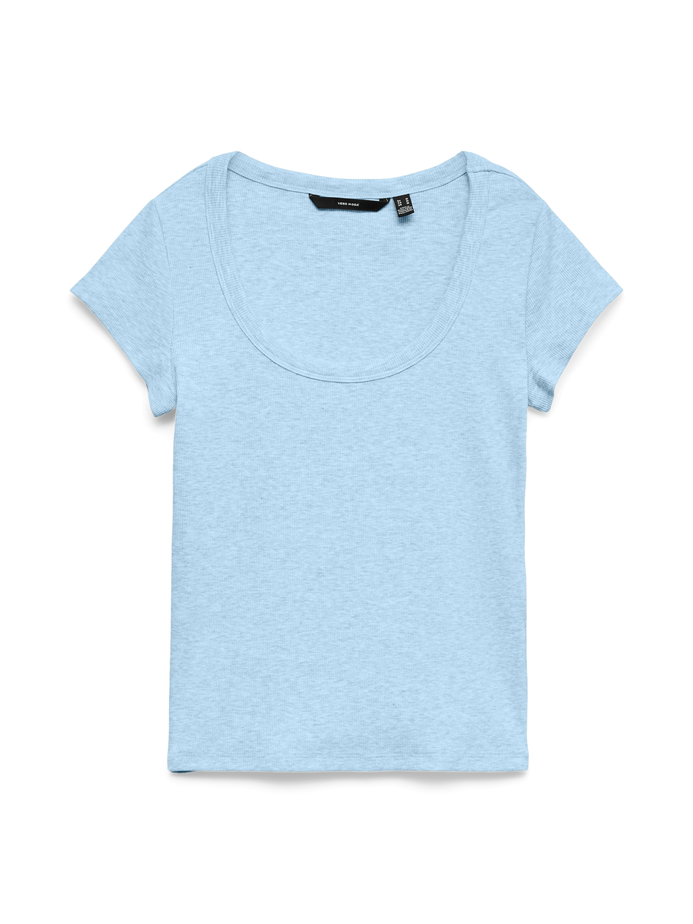 Vero Moda Kurzarmshirt »VMCHLOE CS SHORT U-NECK NOOS« Baumwollmischung