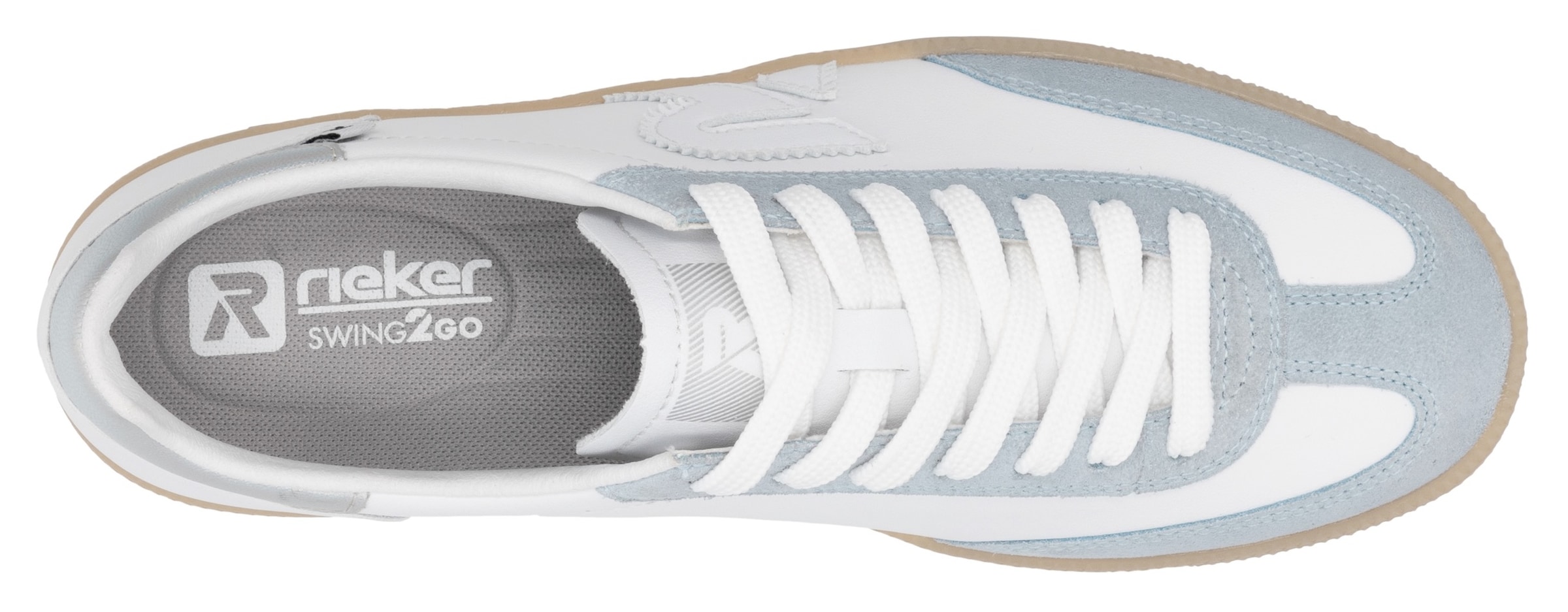 RIEKER Sport Sneaker »San Diego Swing2GO«, Retro-Sneaker, Freizeitschuh, Halbschuh mit herausnehmbarem Fußbett