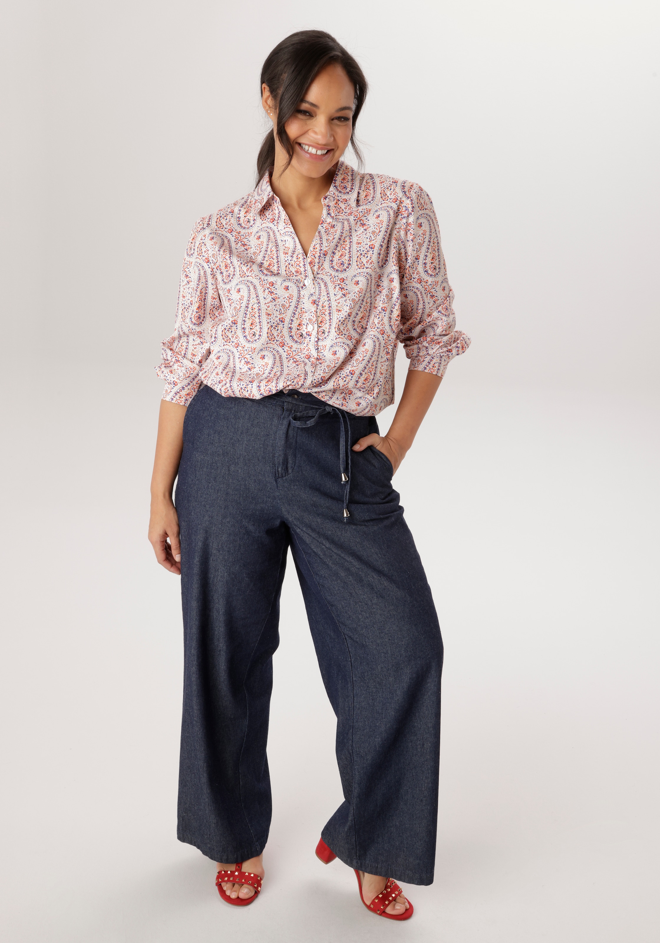 Aniston PLUS Hemdbluse in Paisleydessin - NEUE KOLLEKTION