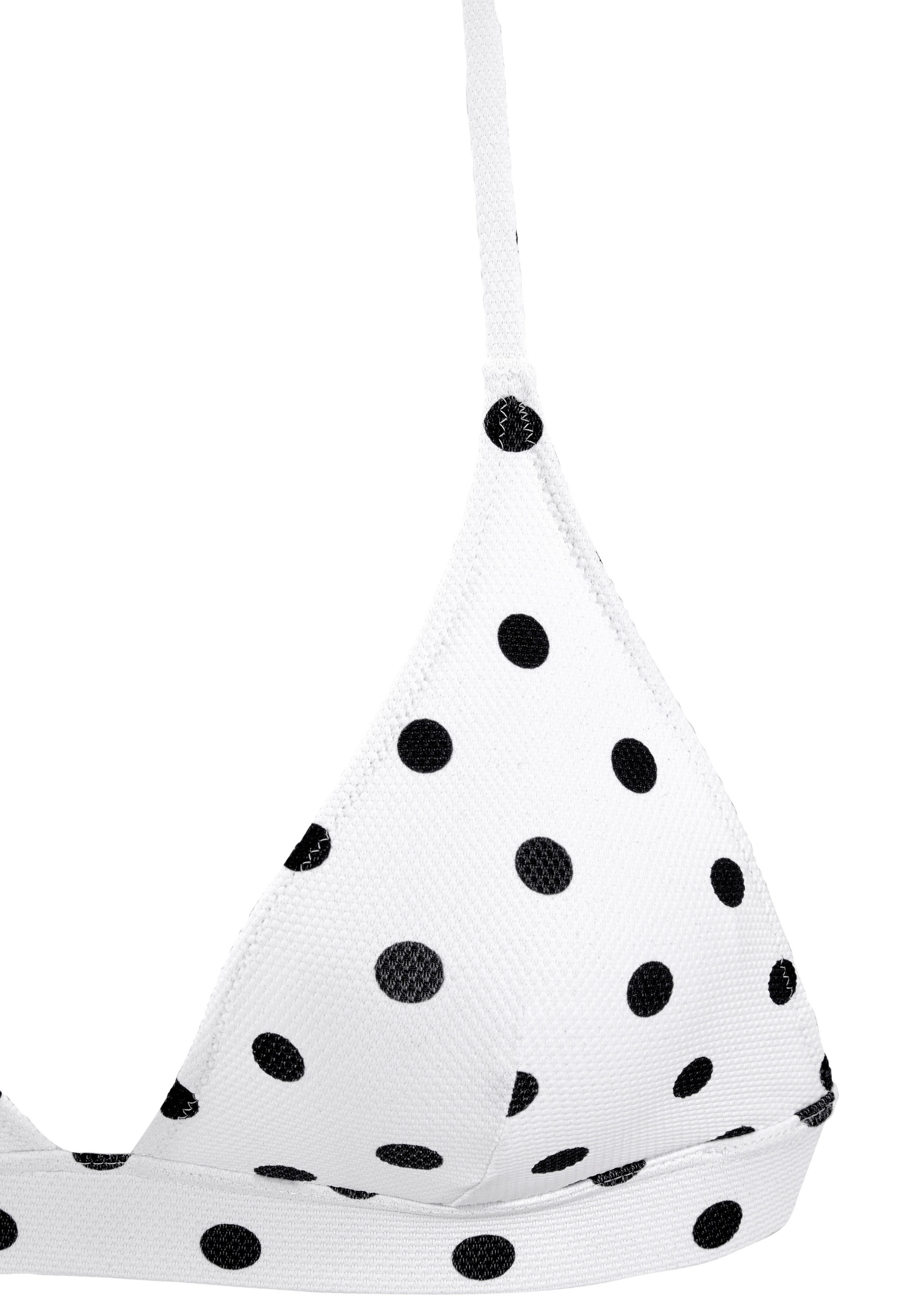 LASCANA Triangel-Bikini-Top »Powder«, aus Piqué-Strukturware