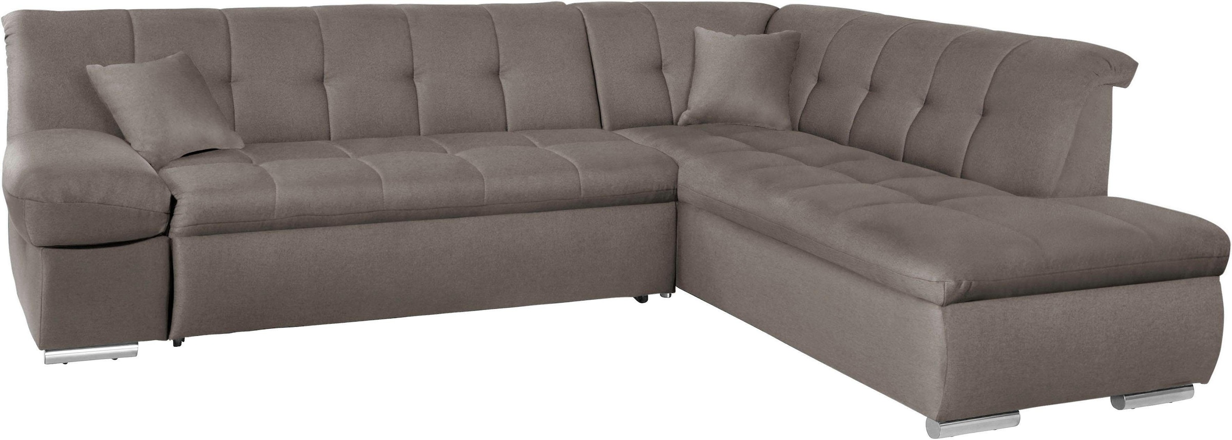 DOMO collection Ecksofa »Mona L-Form«, wahlweise mit Bett- und Armlehnfunktion