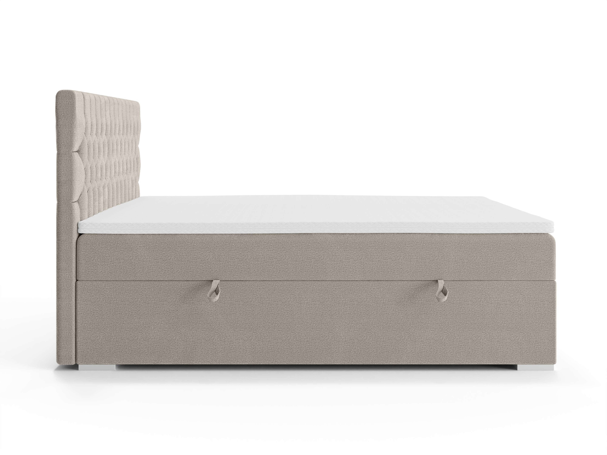Leonique Polsterbett »ALIY mit Matratze und Topper, in 3 Breiten (140, 160 und 180 cm)«, Boxspringbett mit Kopfteil, Bettkasten, Matratze (BFK/TFK) und Topper