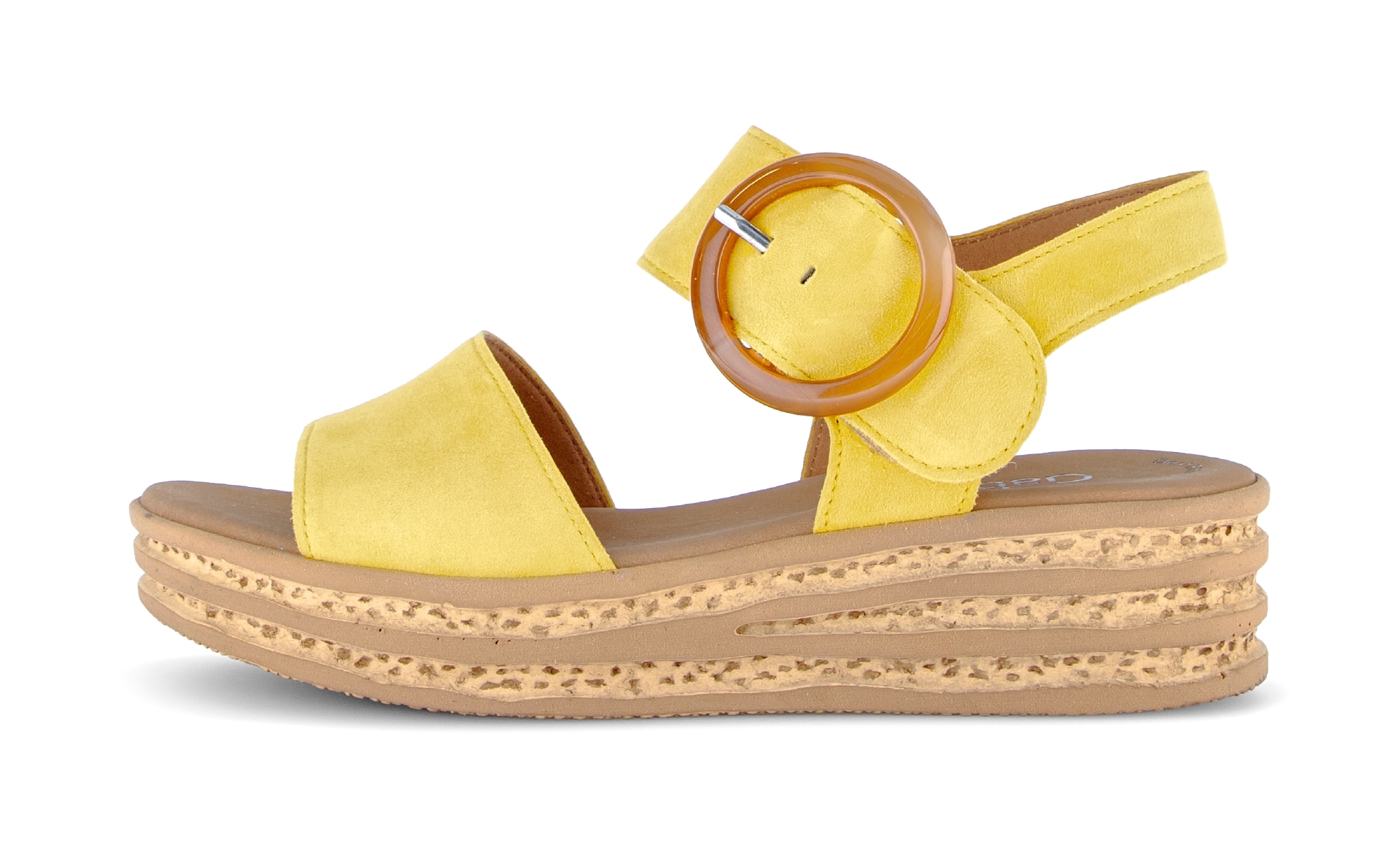 Gabor Keilsandalette  , Riemchensandale, Sommerschuh mit modischer Zierschnalle