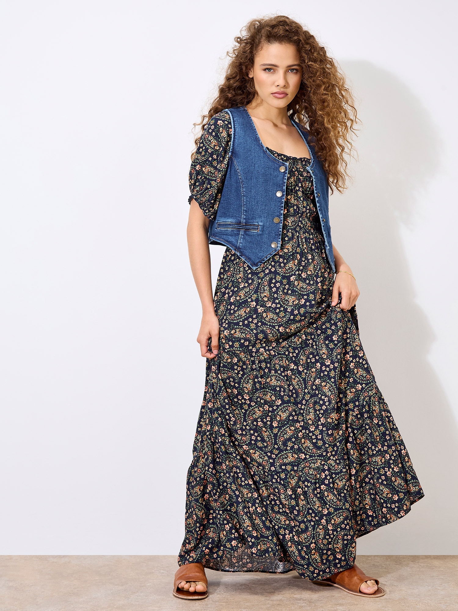 Apricot Maxikleid »Maxikleid« mit elastischen Details