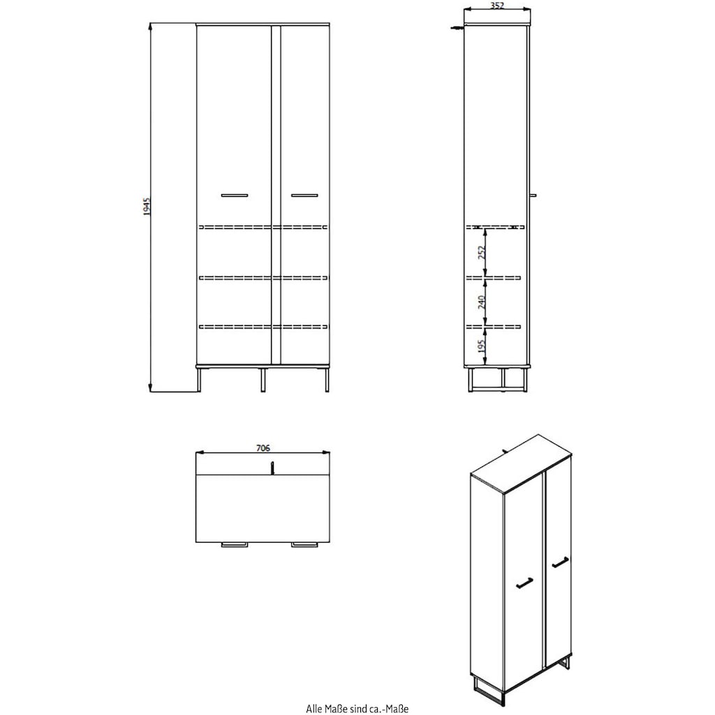 INOSIGN Garderobenschrank »Sardinia«